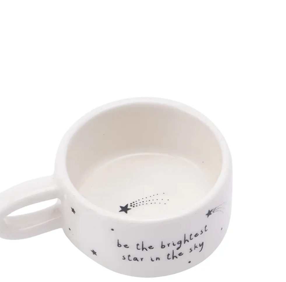 Tealight holder featuring 'brightest Star' design, perfect for gifting and enhancing home décor.