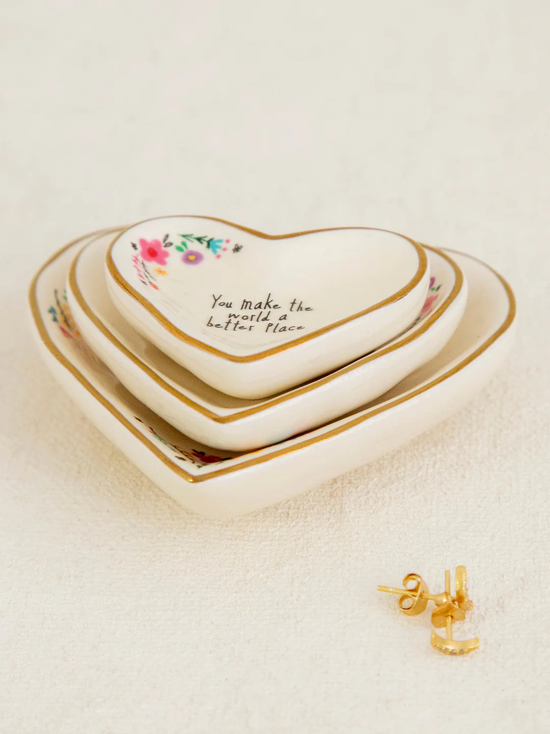 Nesting Heart Trinket Dishes