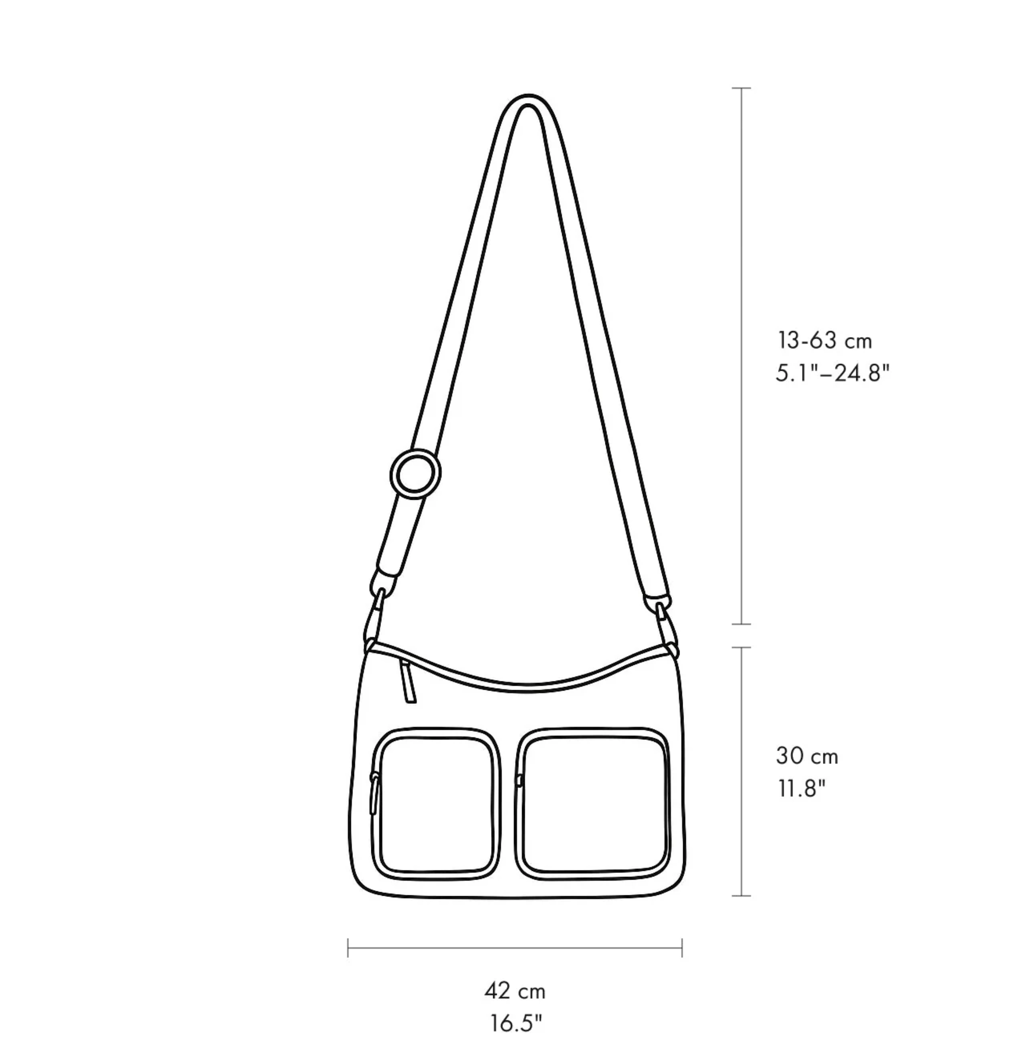 Memphis hobo tote bag by Daniella Lehavi in soft leather with a slouchy design and adjustable shoulder strap.