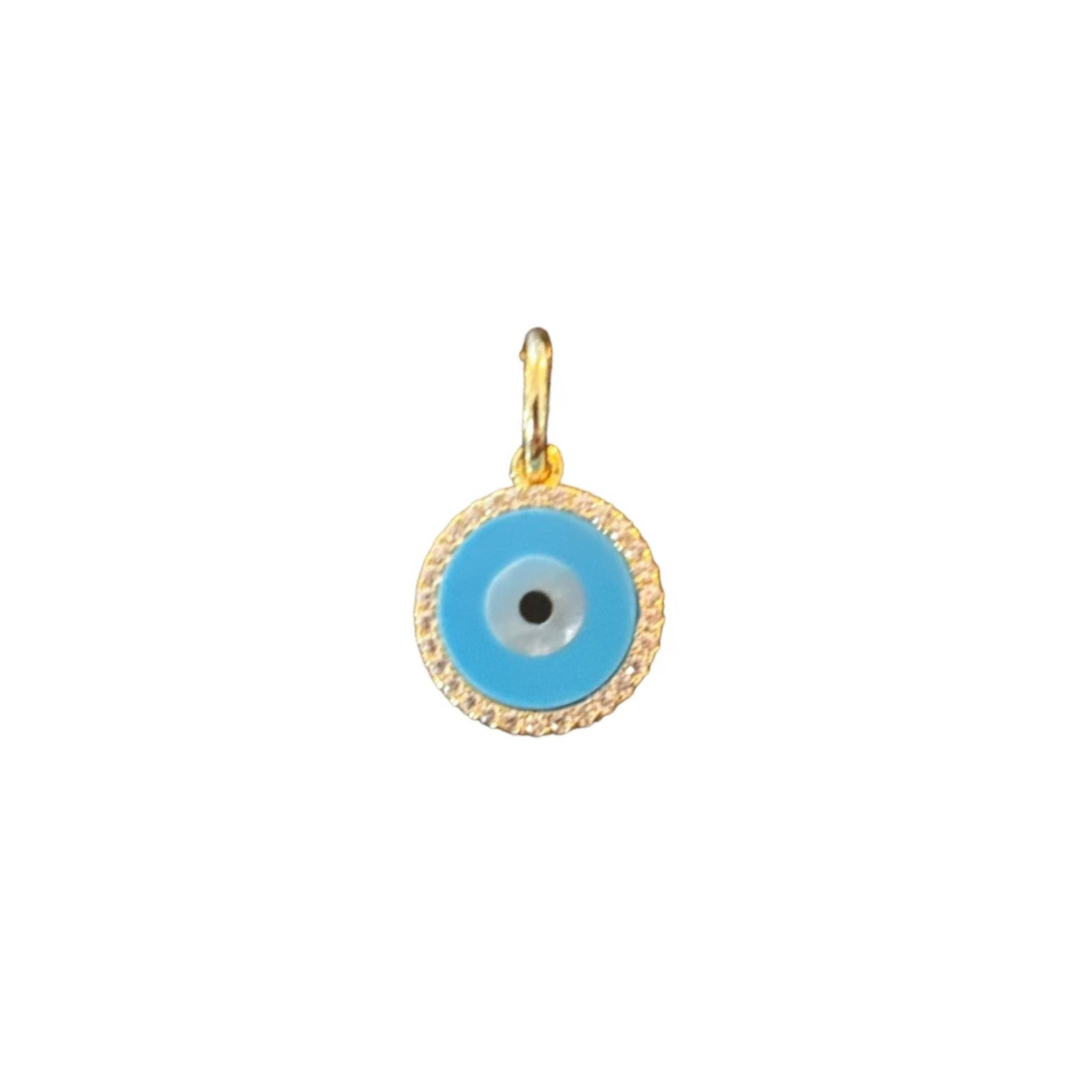 Pave evil eye charm