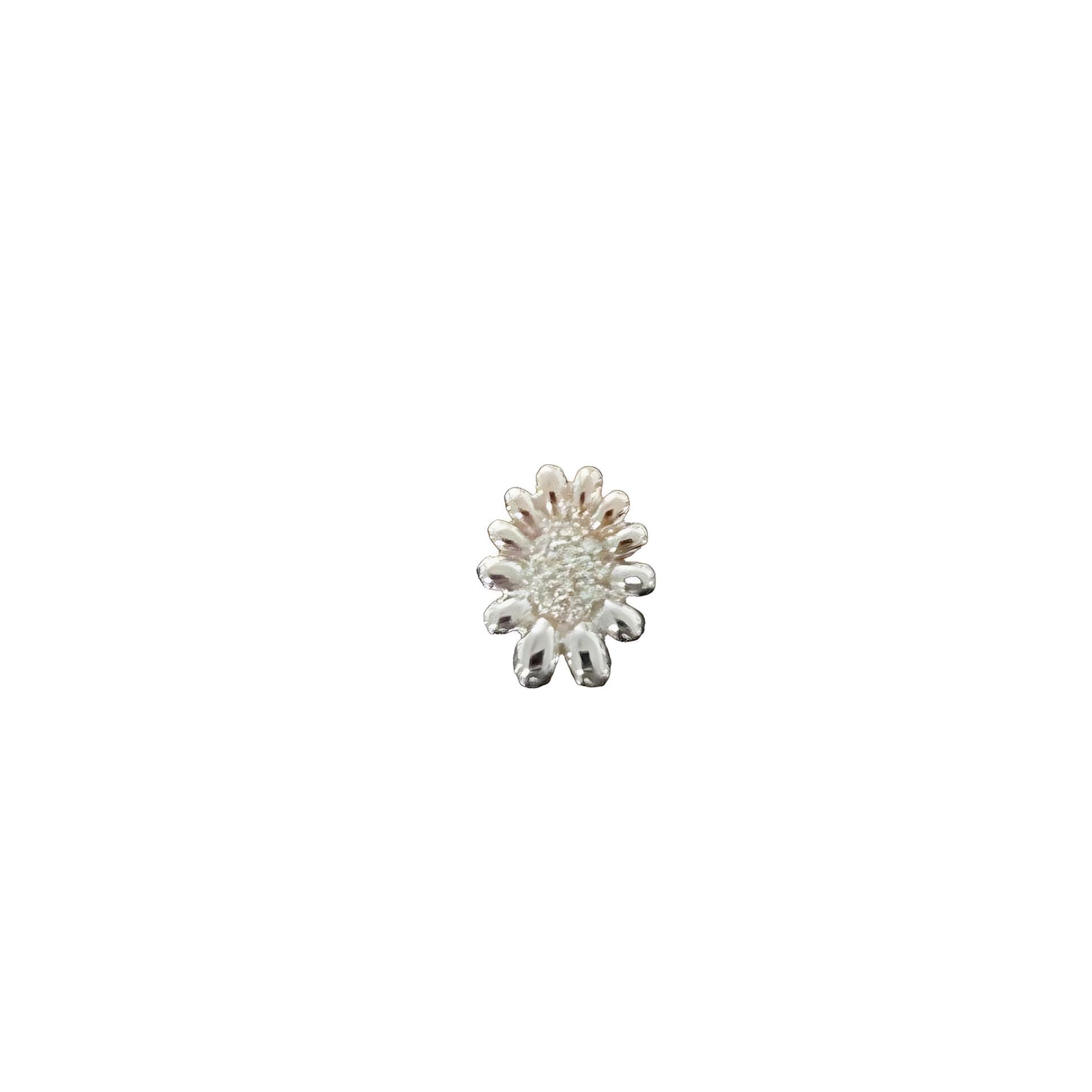 Sunflower sterling charm