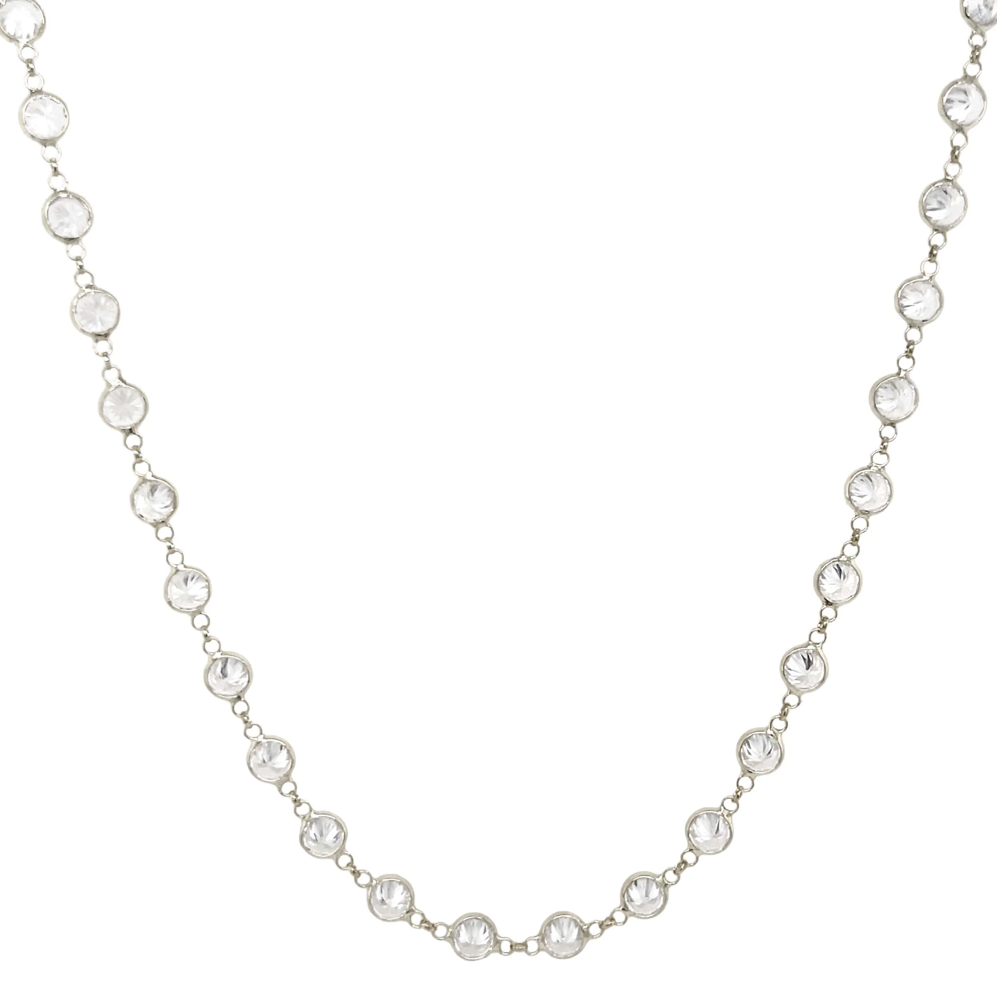 Cz chain necklace - Let's Bag It 
