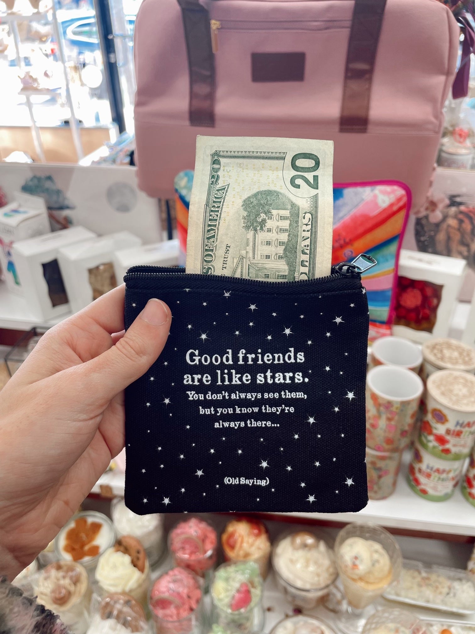 Good Friends Are Like Stars Mini Pouch