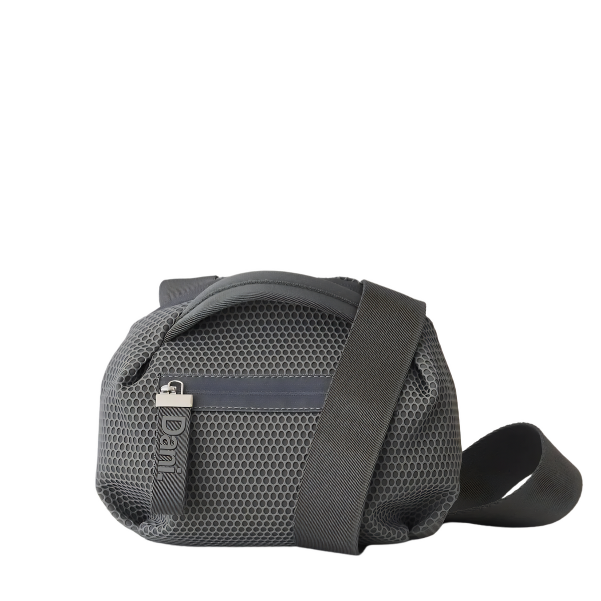 Daniella Lehavi Bonnie mini crossbody bag in sleek design, featuring a compact shape and stylish strap, on a plain background.