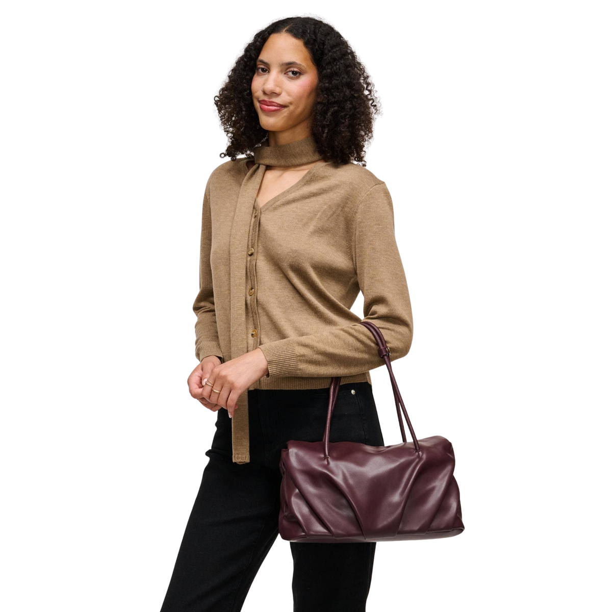 Urban Expressions Ryker Satchel with structured design, featuring top handles and a sleek, versatile look for everyday use.