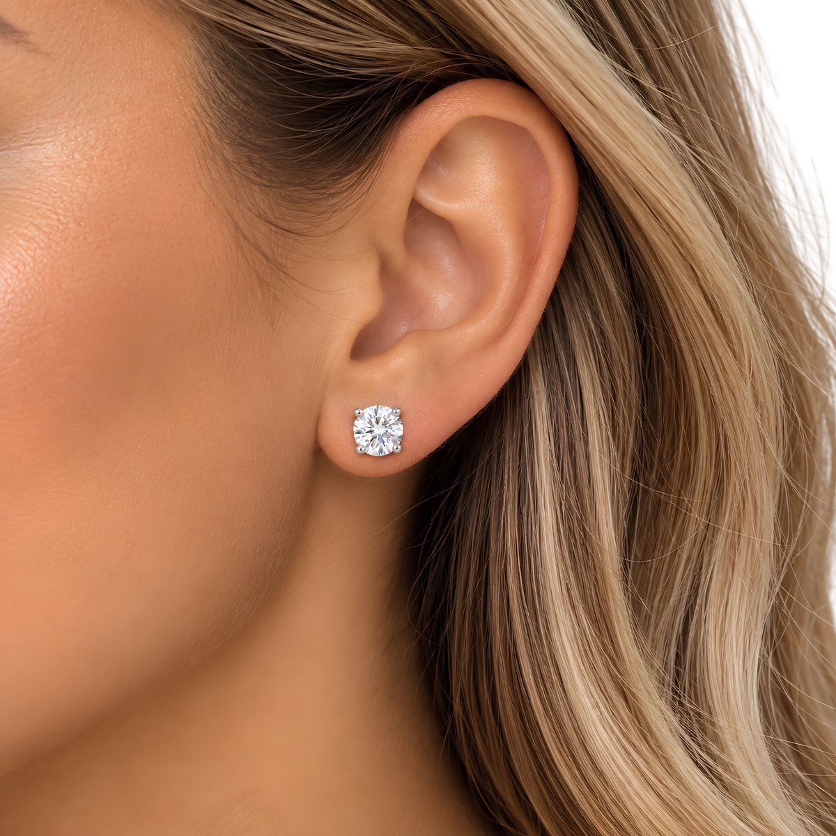 7mm Stone Earrings