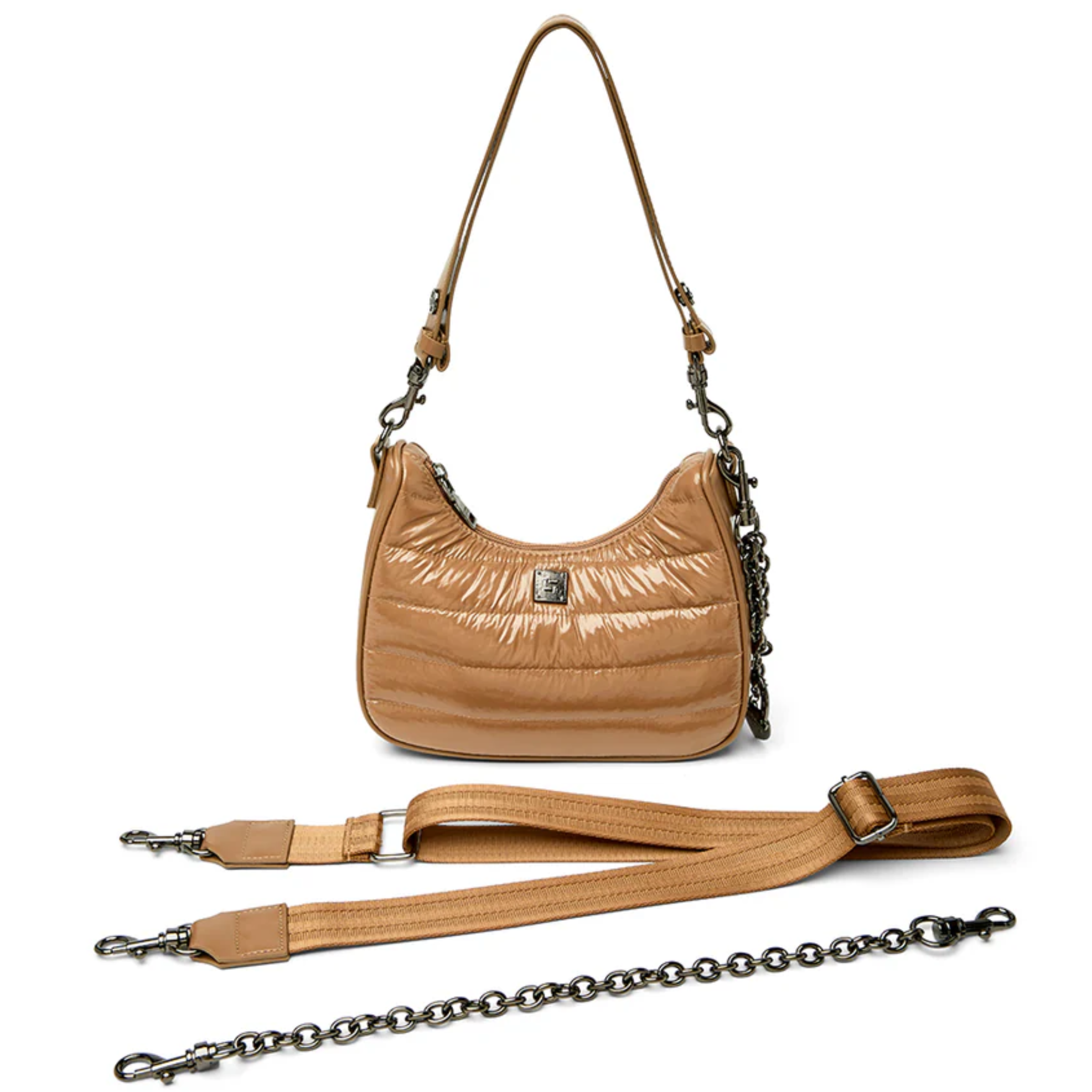 Think Royln Soulmate shoulder bag in stylish design, showcasing its sleek shape and vibrant color.