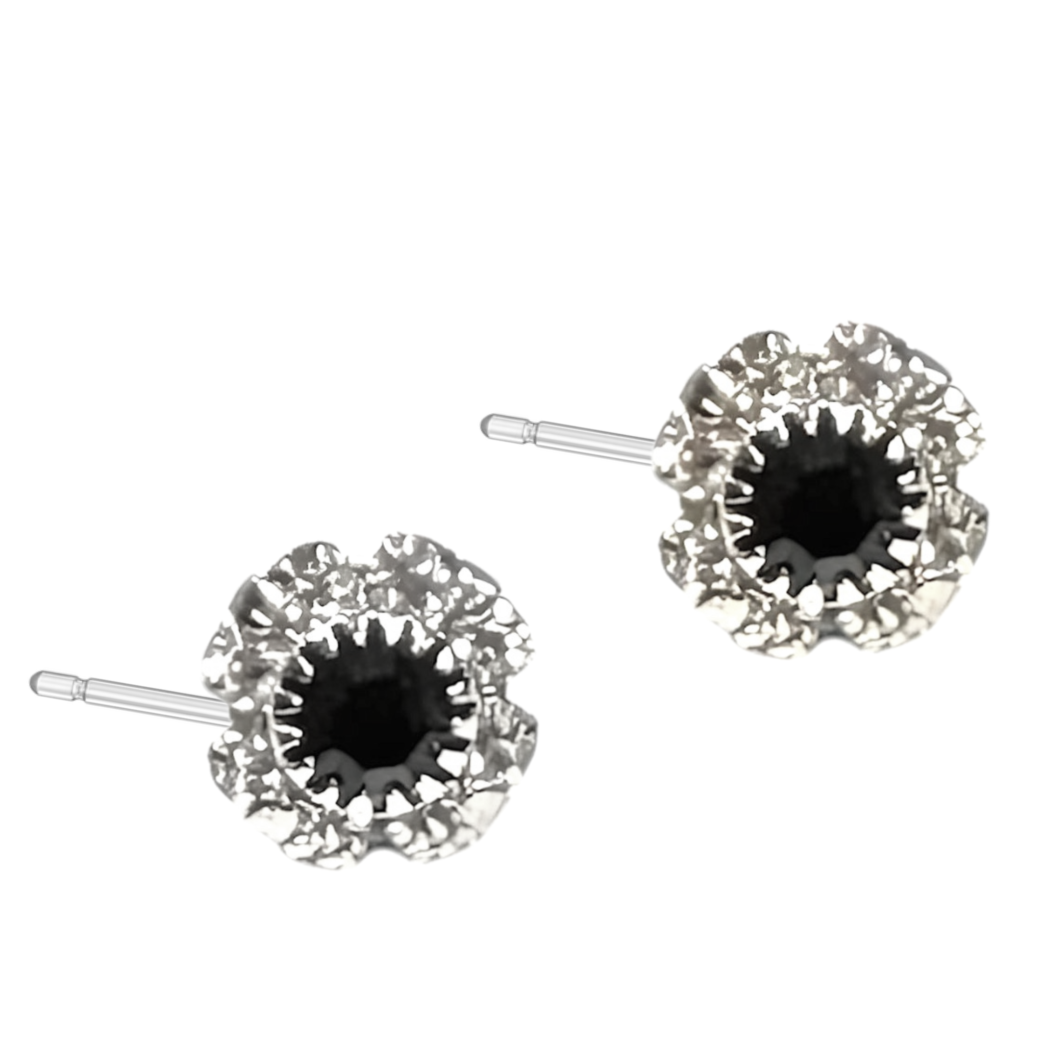 Floral earring studs featuring vibrant flower designs, perfect for adding a touch of nature-inspired elegance.