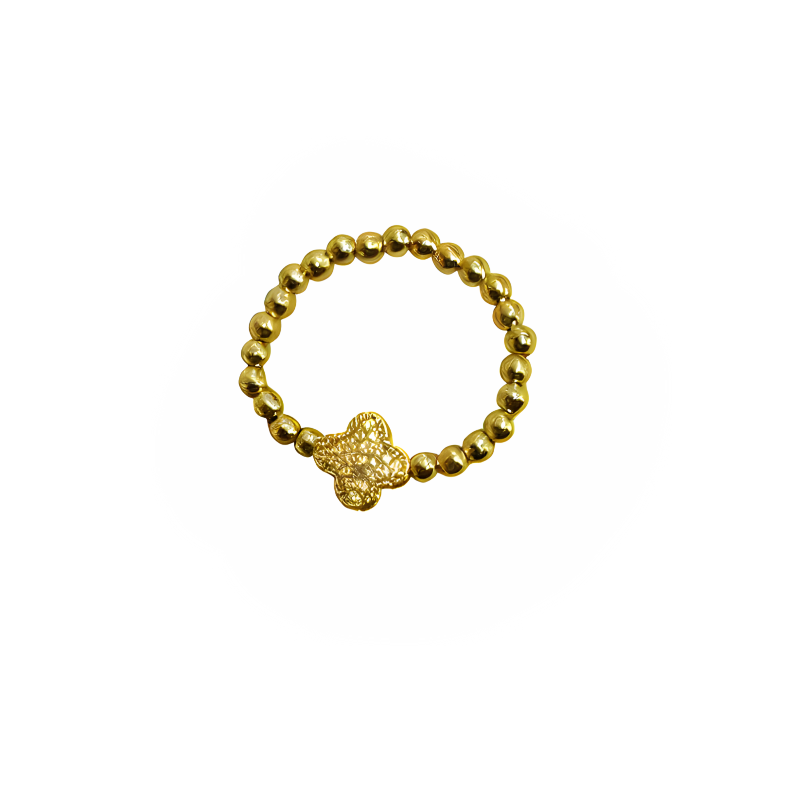 Clover stretch ring