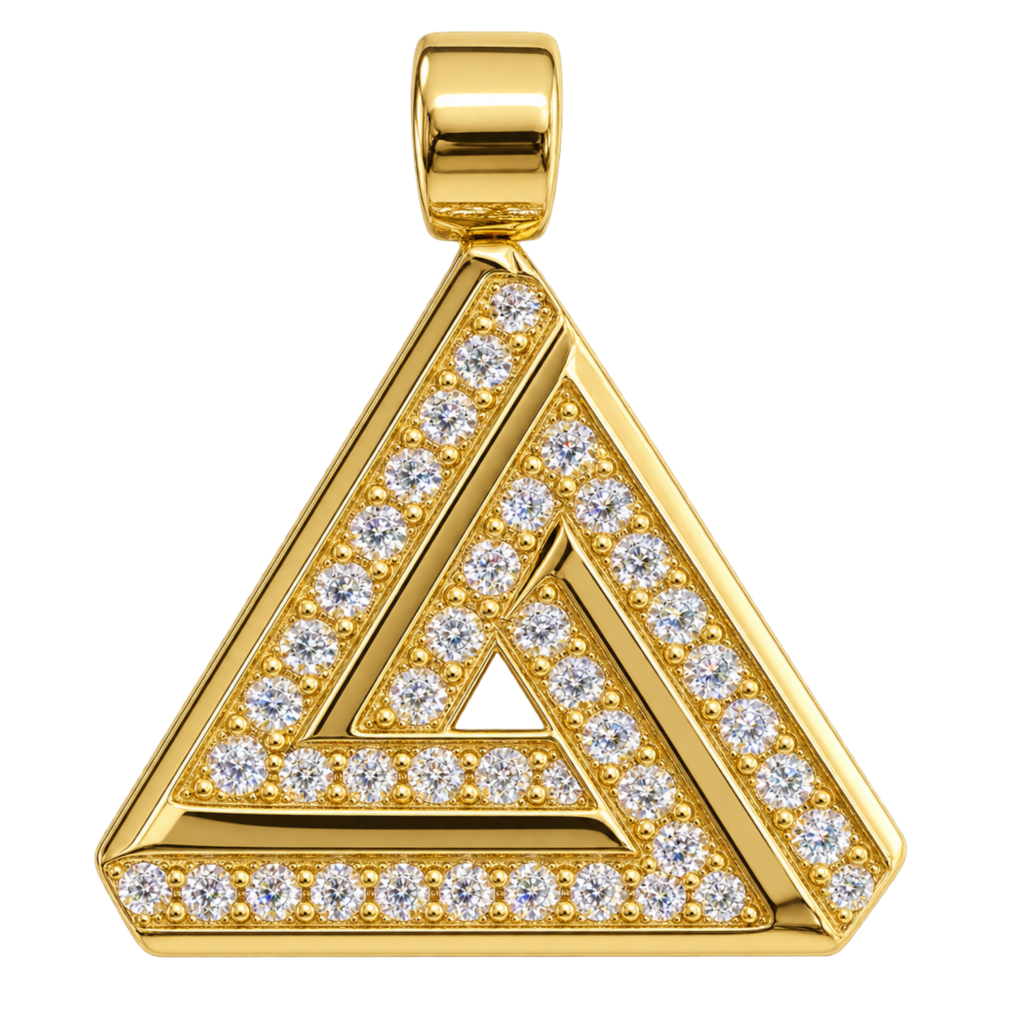 Gold Triangle Pendant