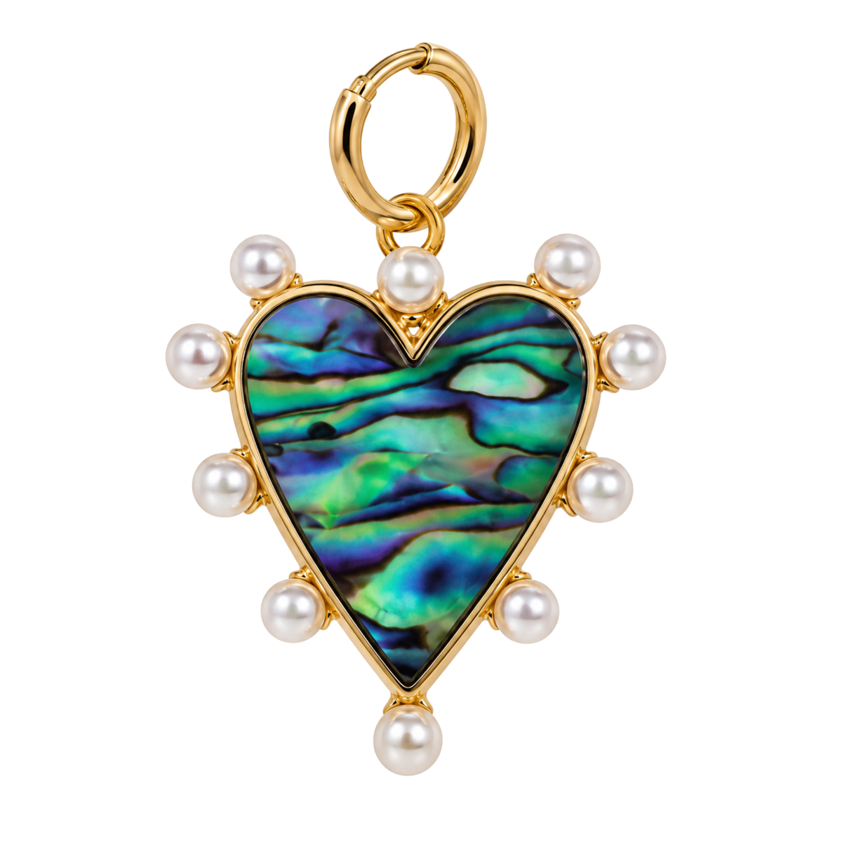 Abalone Heart Pendant
