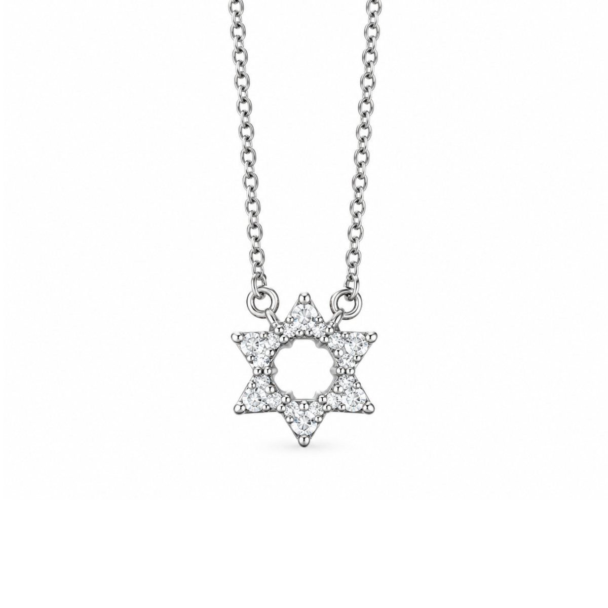 Baby Star of David necklace with a gold chain and Star of David pendant, crafted by Private Label.