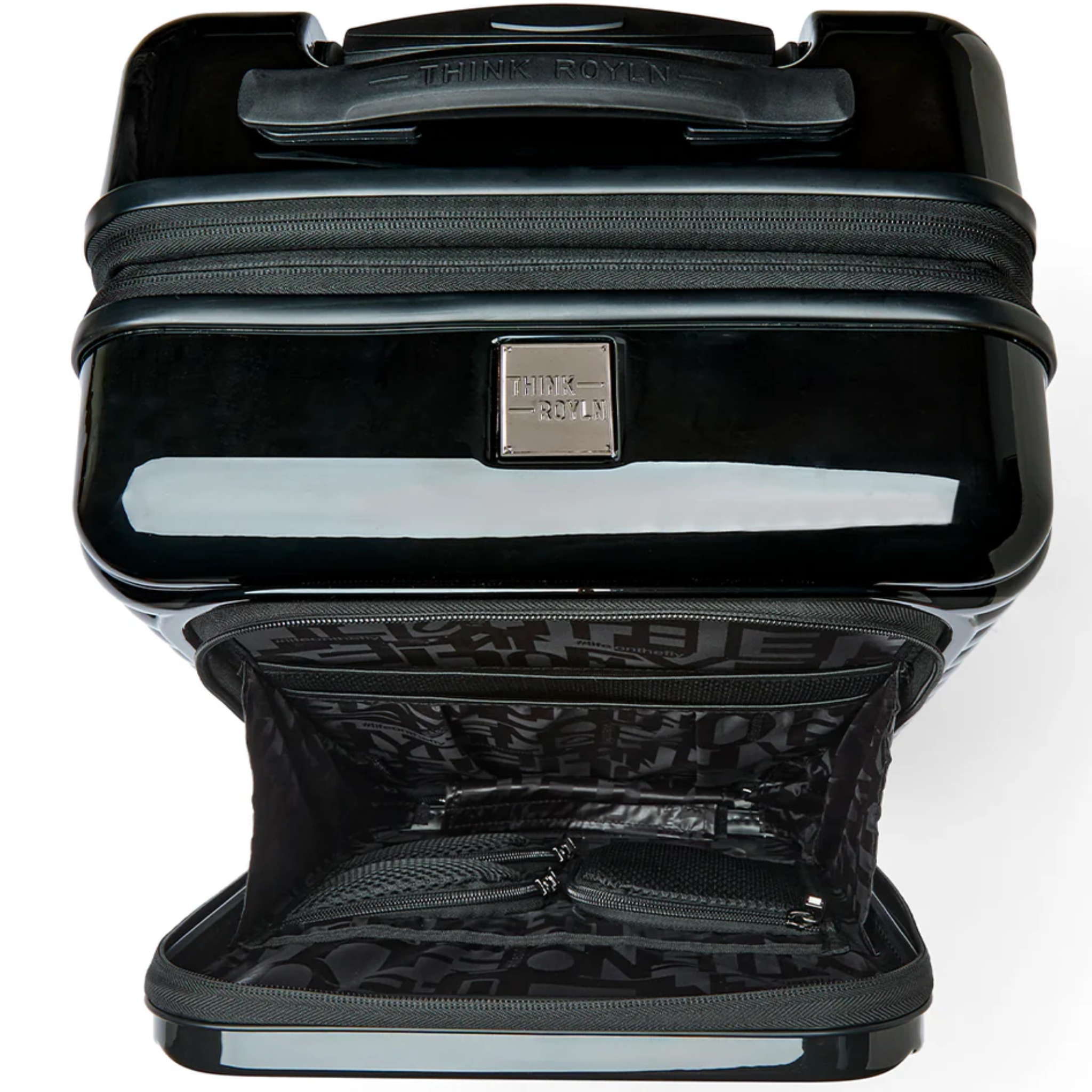 Think Royln Accomplice travel suitcase with durable carry-on design and multiple compartments, perfect for adventurous trips.