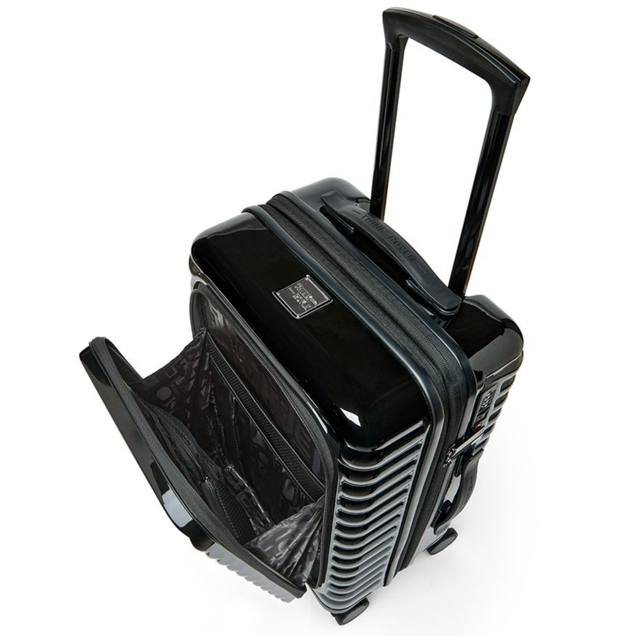 Think Royln Accomplice travel suitcase with sleek design, durable carry-on size, and multiple compartments for organized packing.