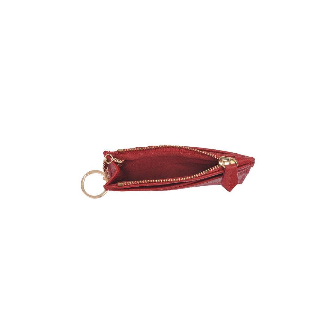 Urban Expressions Adriana card holder in black, compact leather wallet with multiple card slots and sleek design.