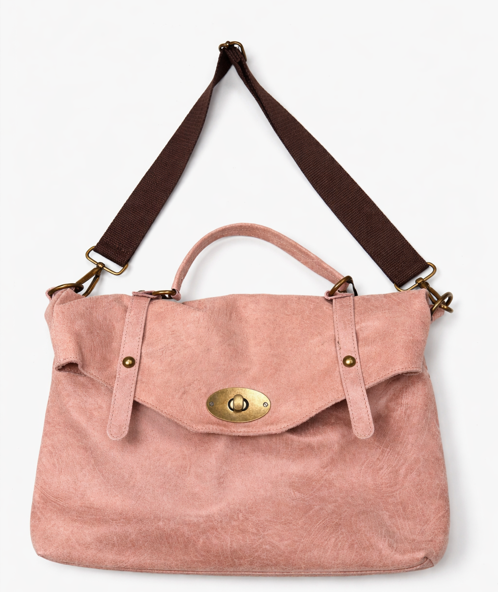 Private label Leonardo Ele Crossbody Bag with adjustable strap, made of smooth leather, featuring a compact, stylish handbag design.