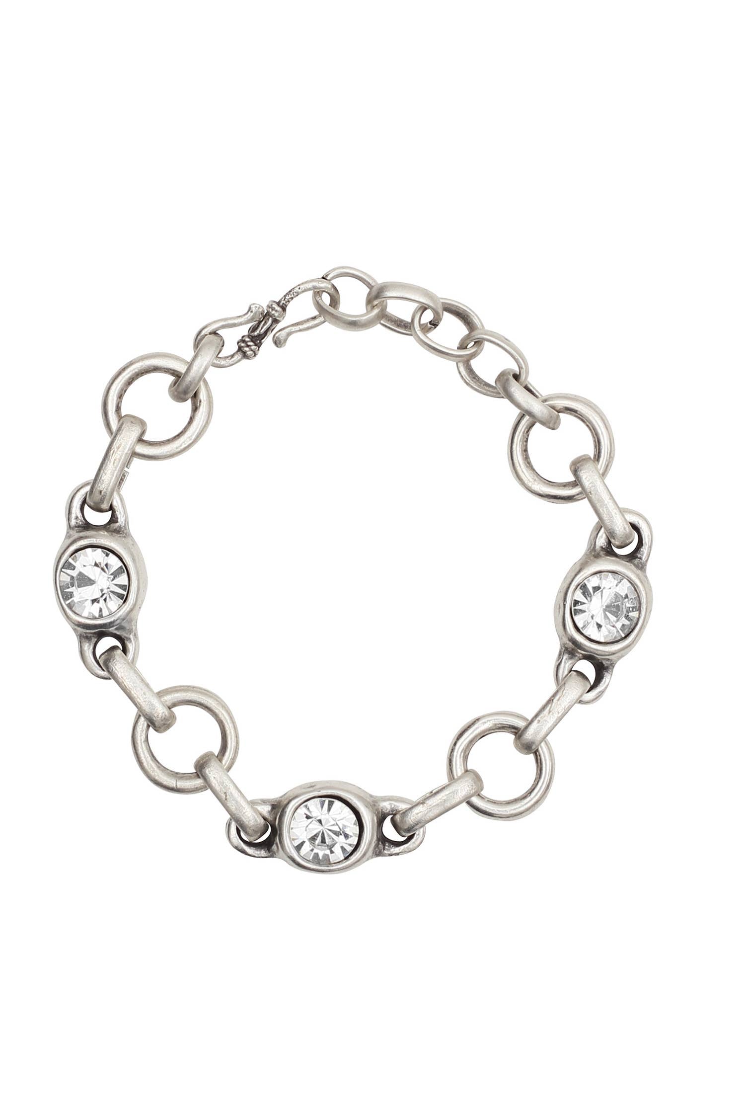 Handmade Pewter Link & Chain Bracelet - NB2508