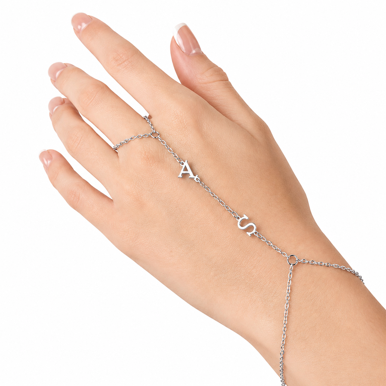 Custom Adore Initial Hand Chain - Water Resistant