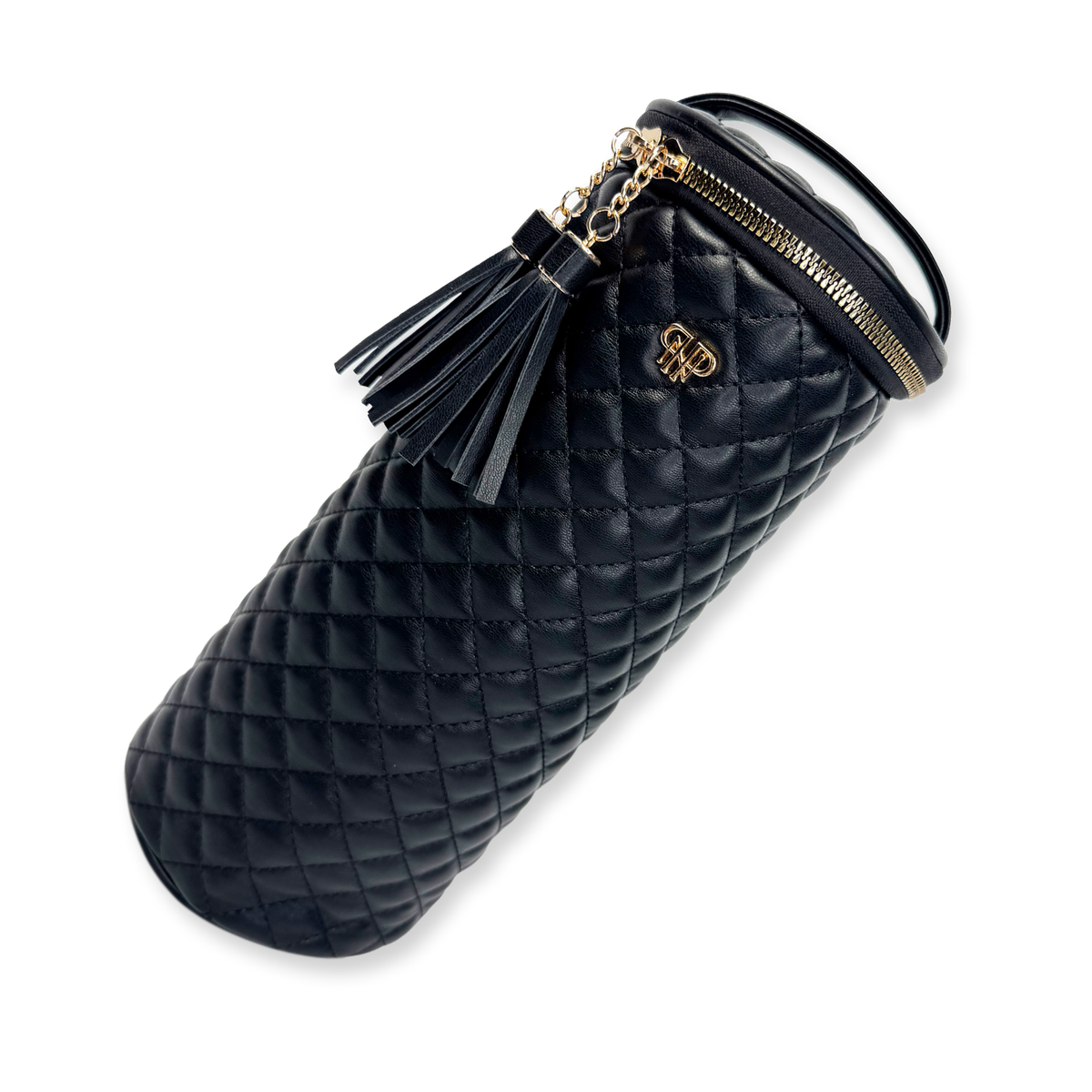 PurseN Hot Tools Holder - Timeless Quilted pouch with quilted fabric and zipper closure, designed for organizing hot tools and accessories.