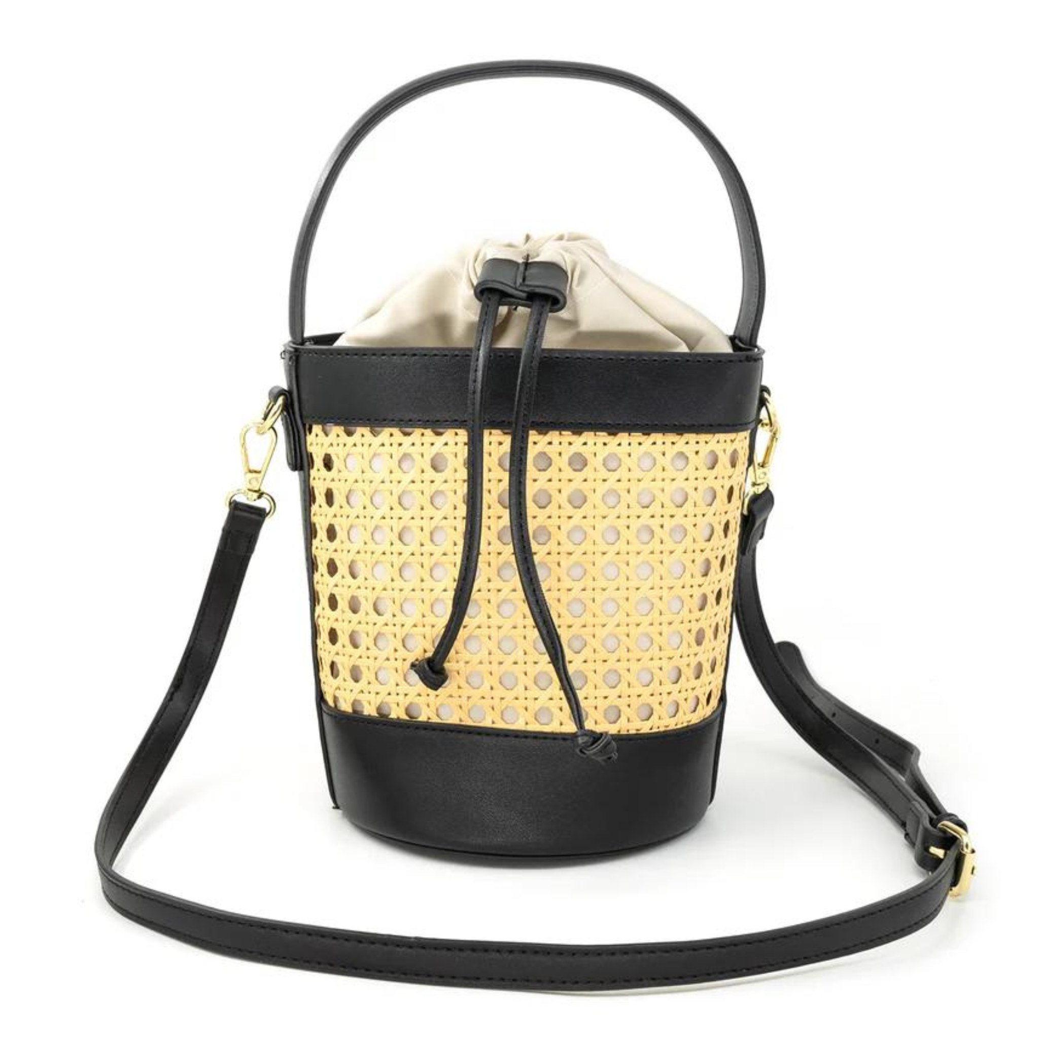 Rattan Basket Crossbody