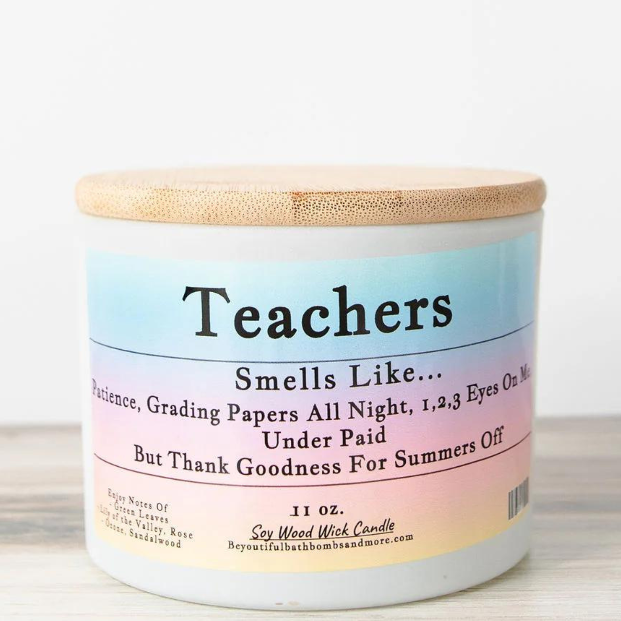 Teachers Conversation Wood Wick Candle