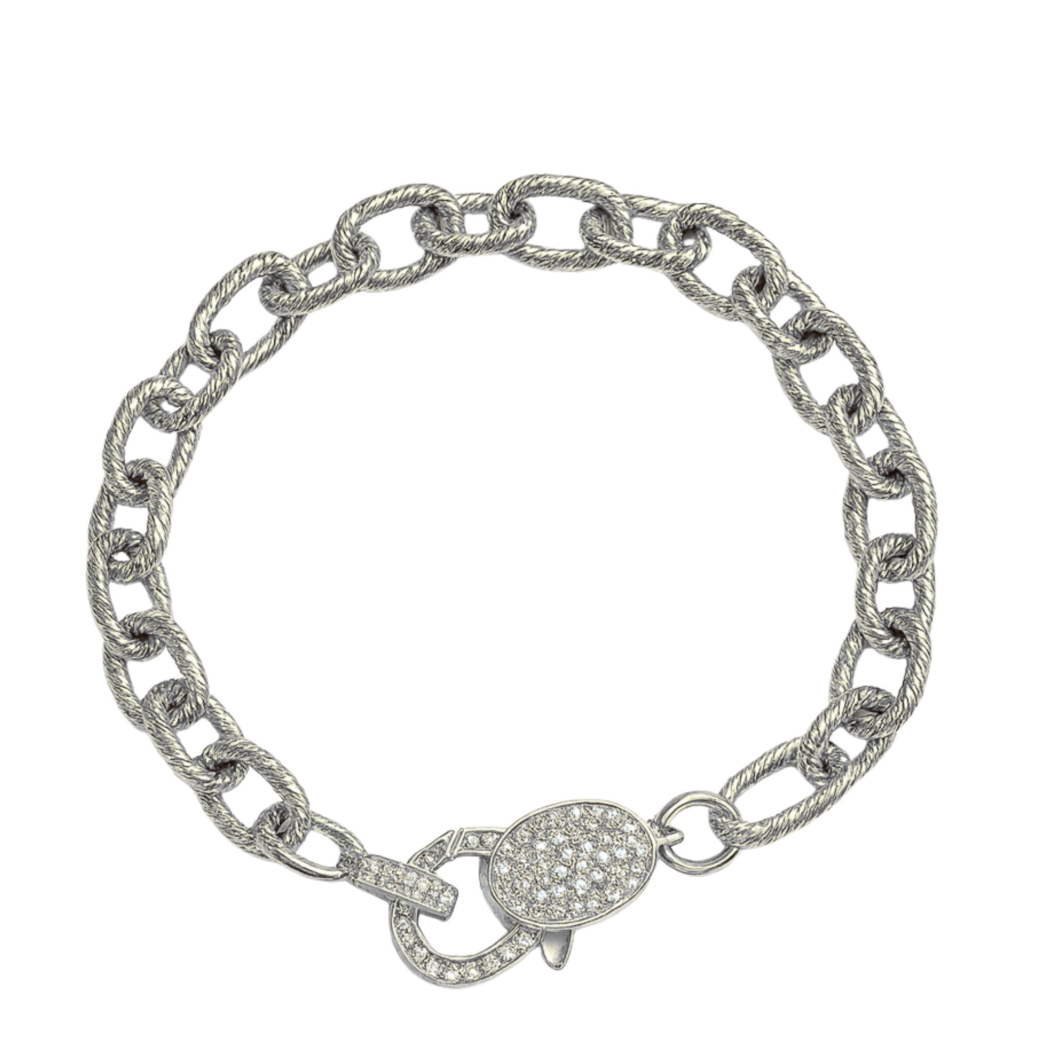 Chain Link w/ pave clasp