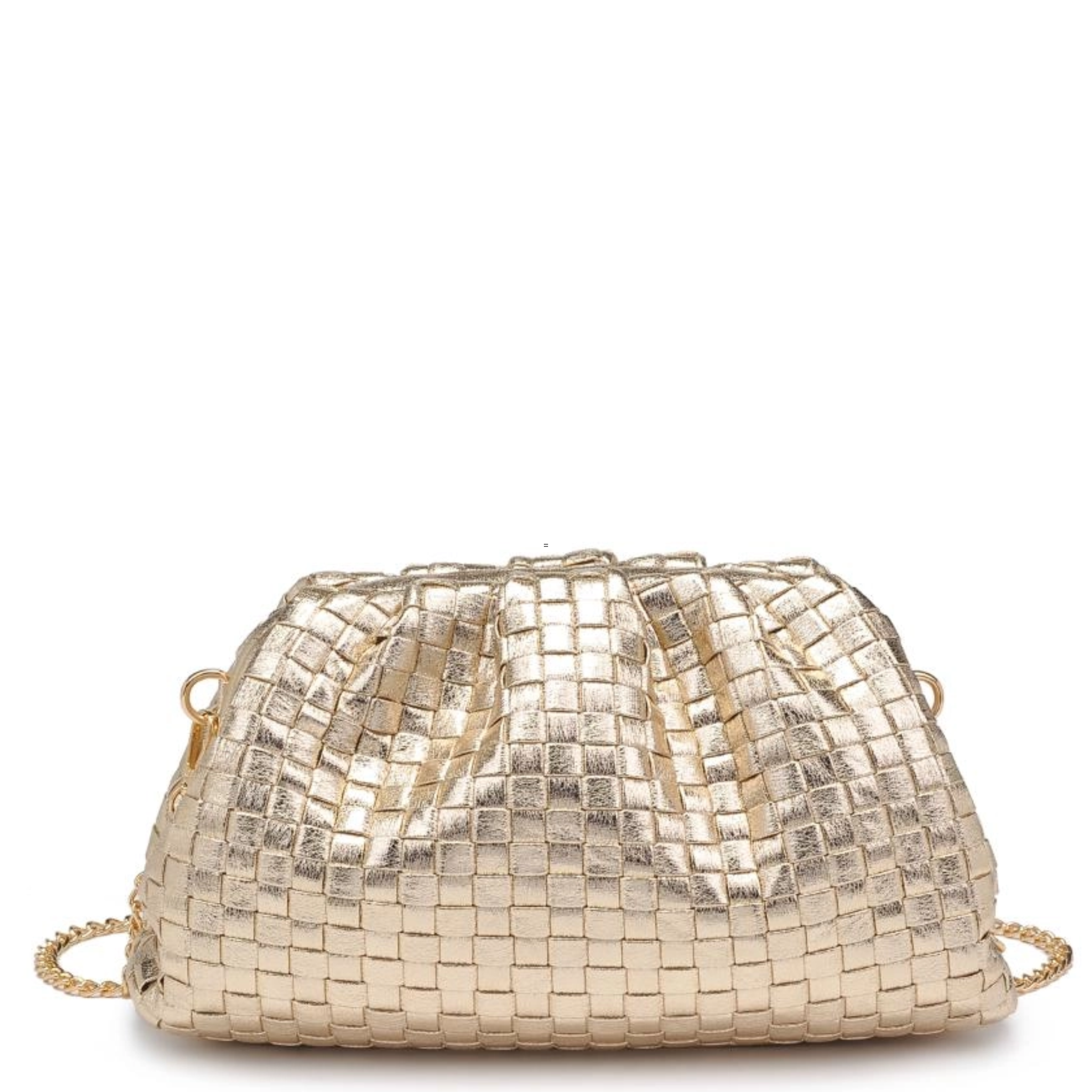 Tate Woven Frame Clutch