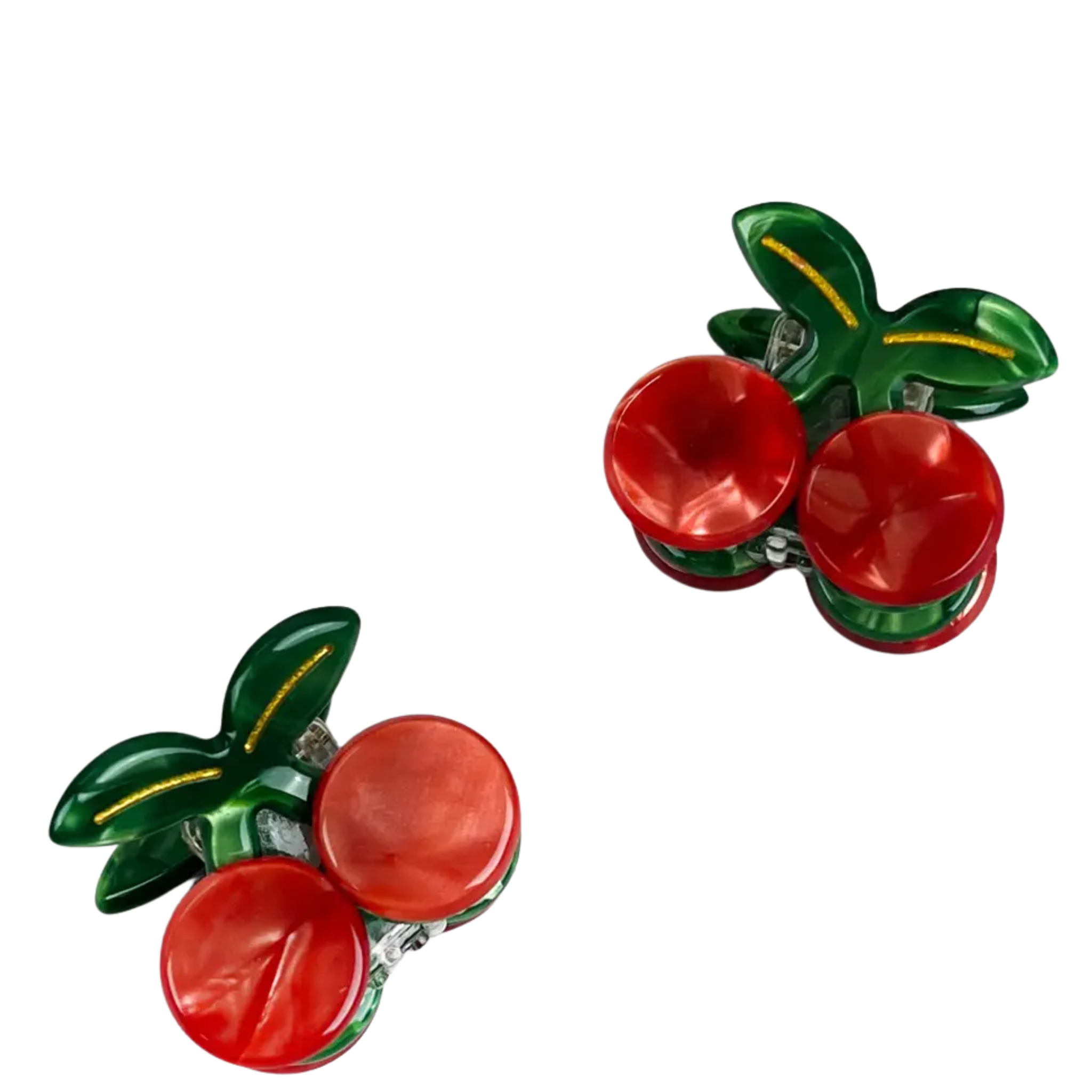 2PCS Cherry Mini Hair Clip