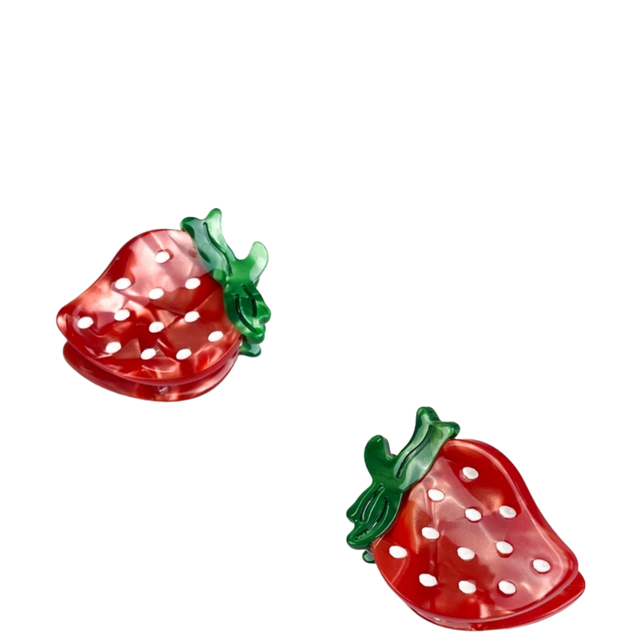 2PCS Strawberry Mini Hair Clip