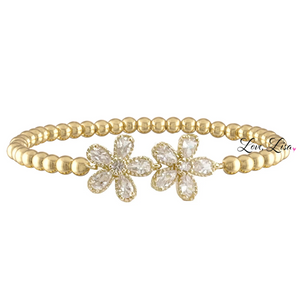 gold 2 flower (4mm)