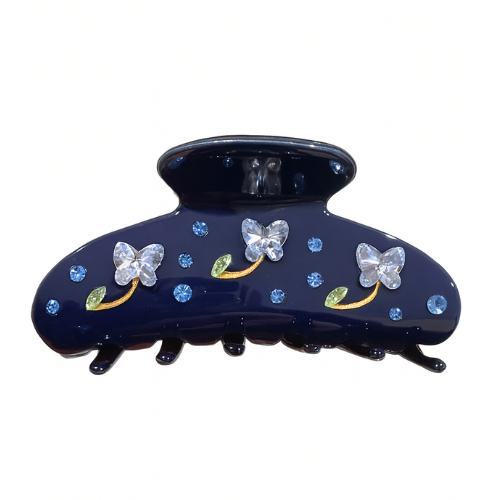 blue butterfly hair clip