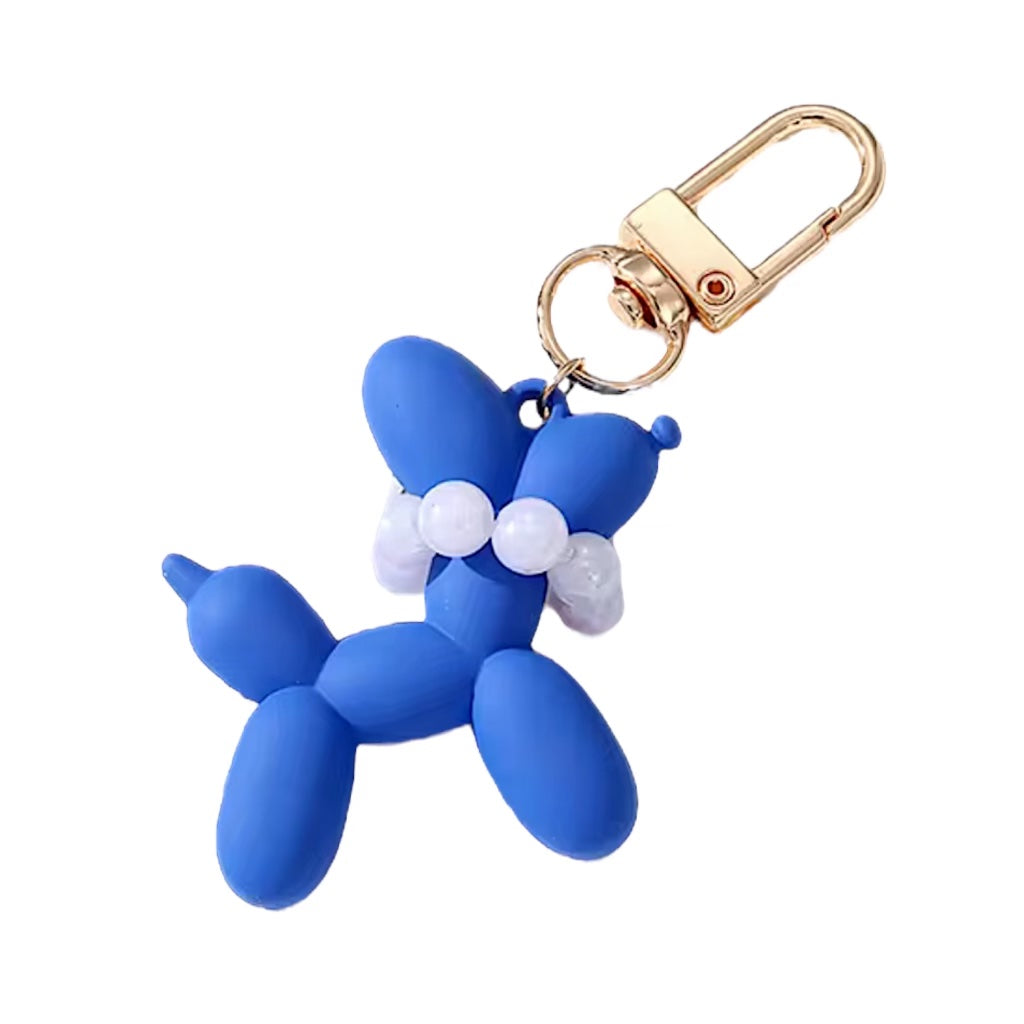 Pearl Balloon Dog Keychain