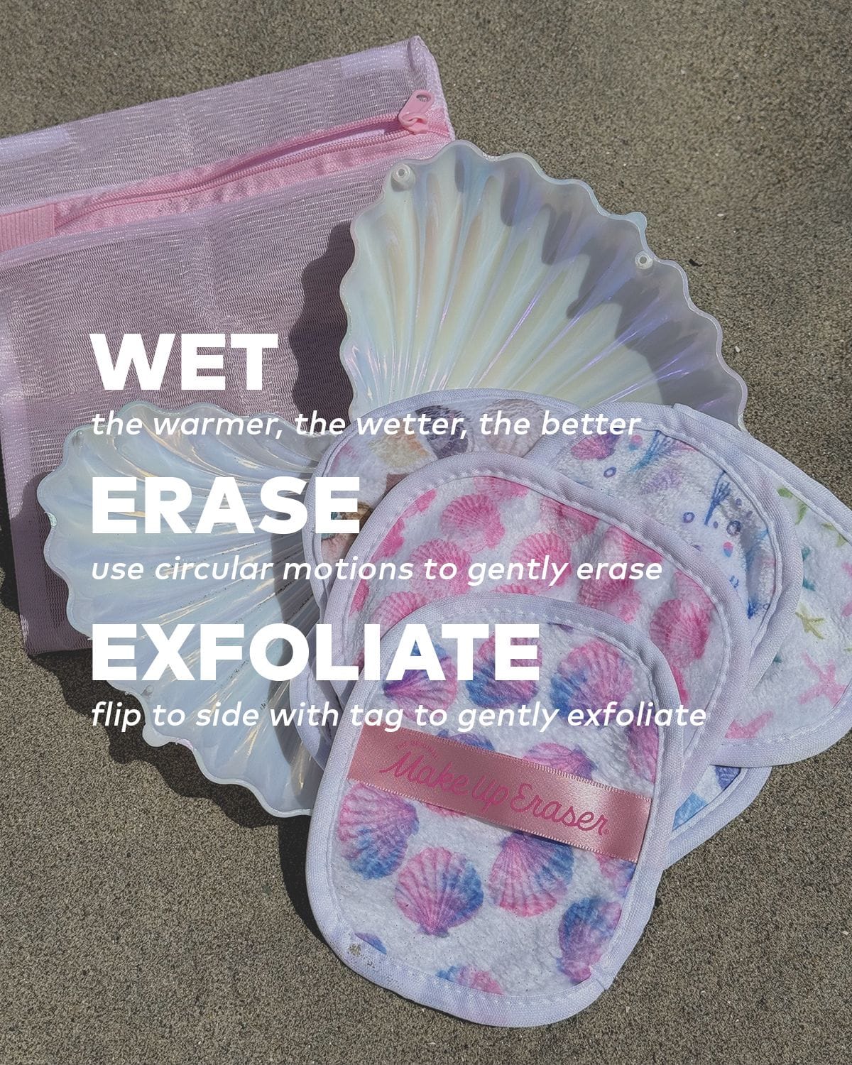 The Original MakeUp Eraser  Seashells 7-Day Set