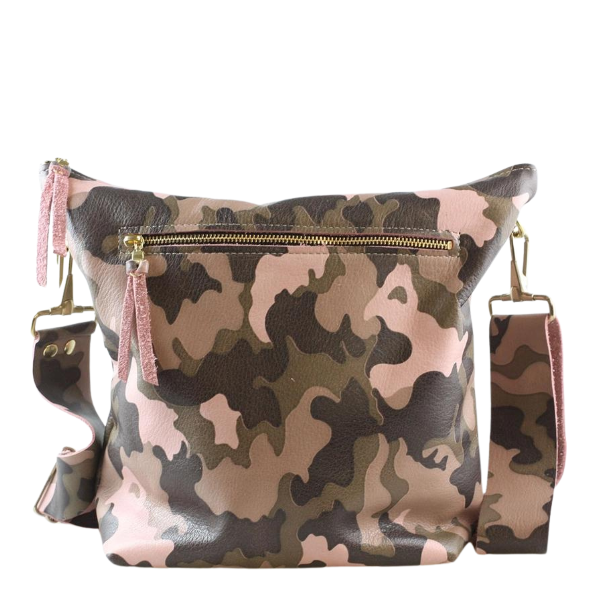 Small Camo Leather Crossbody