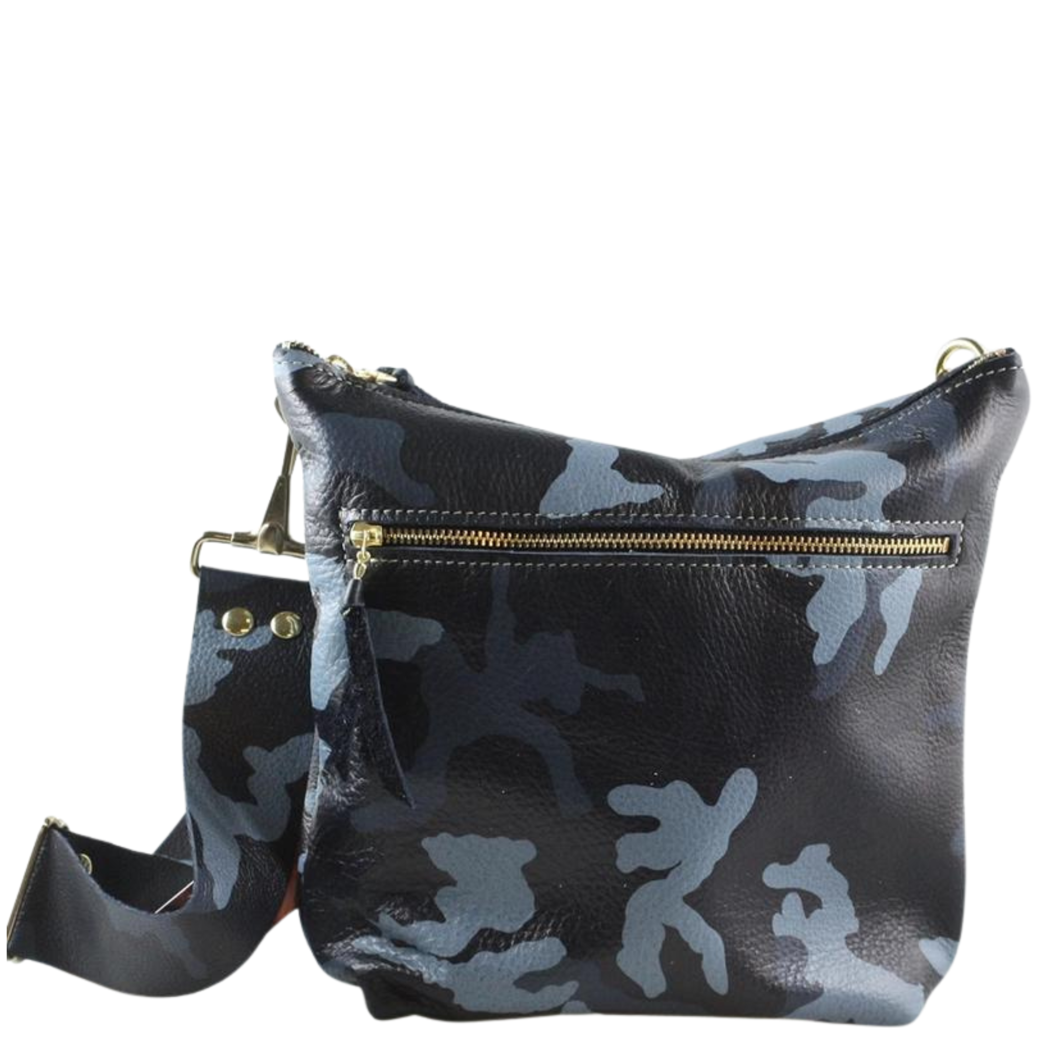 Small Camo Leather Crossbody