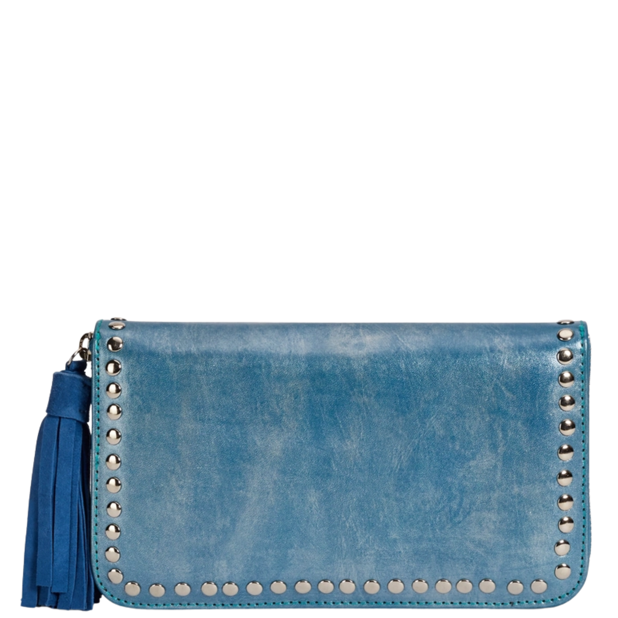Deus Cut-Out Wallet Metallic Denim
