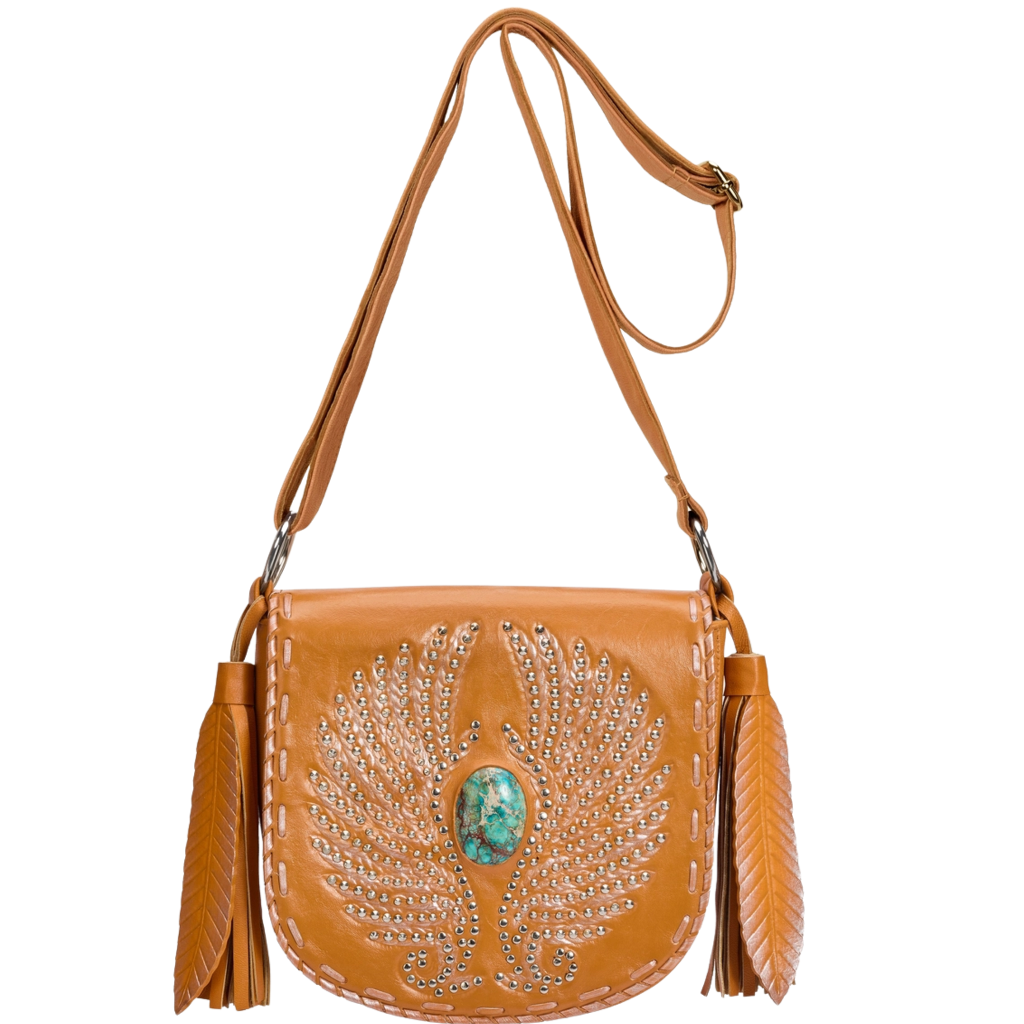 Fly Away Feather Bag Antique Tan/Silver