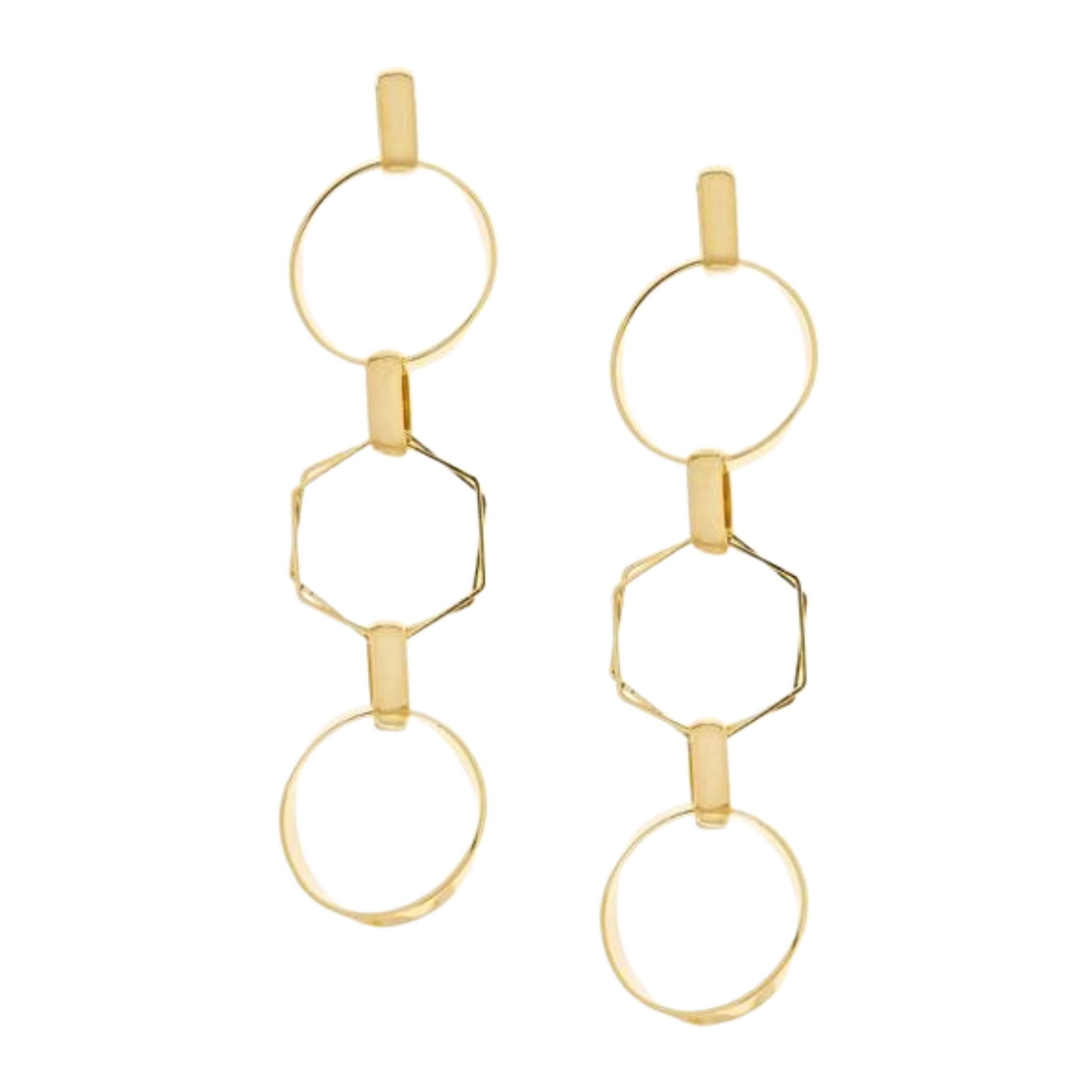 Multi Shape Drop Earring