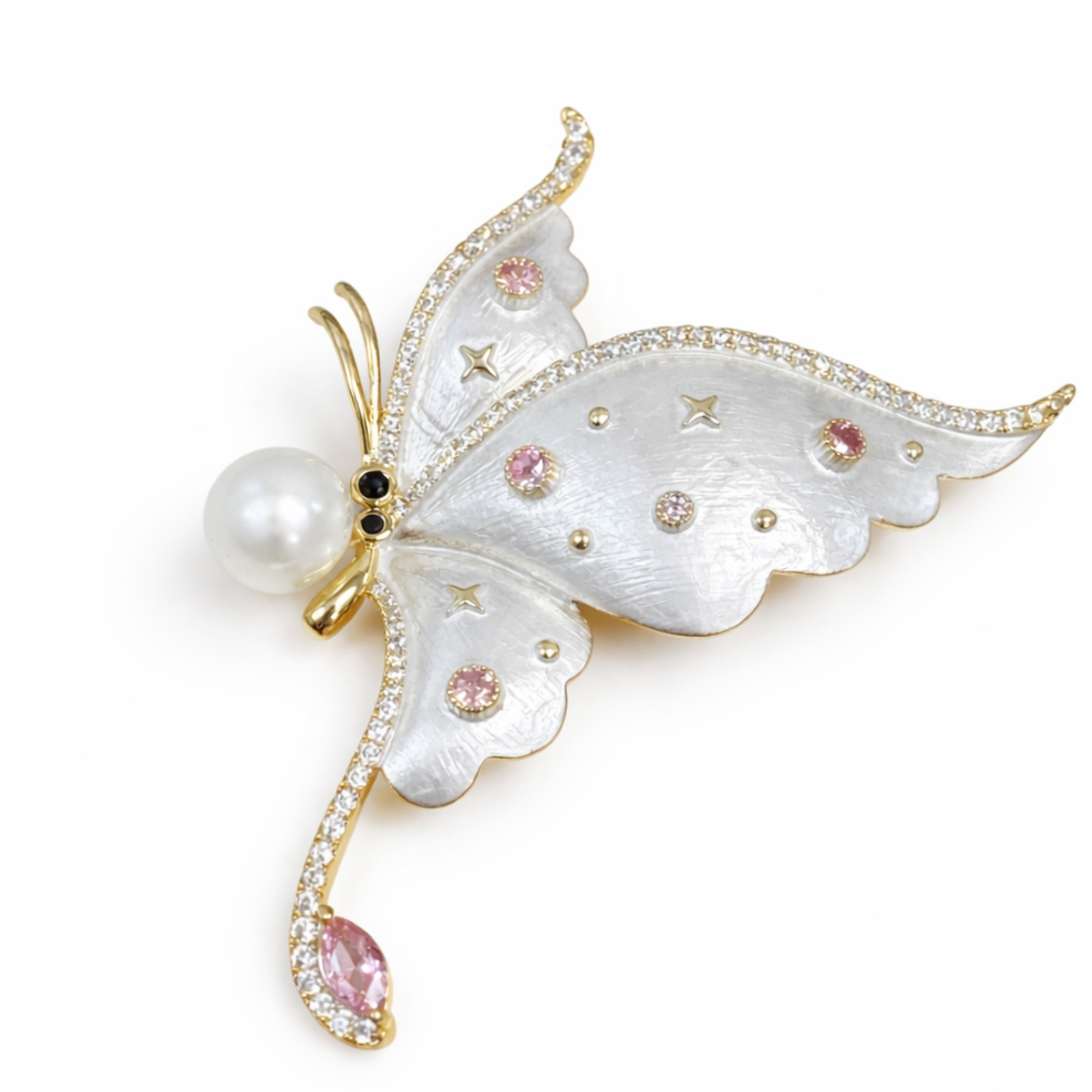 Enchanted blinged butterfly brooch