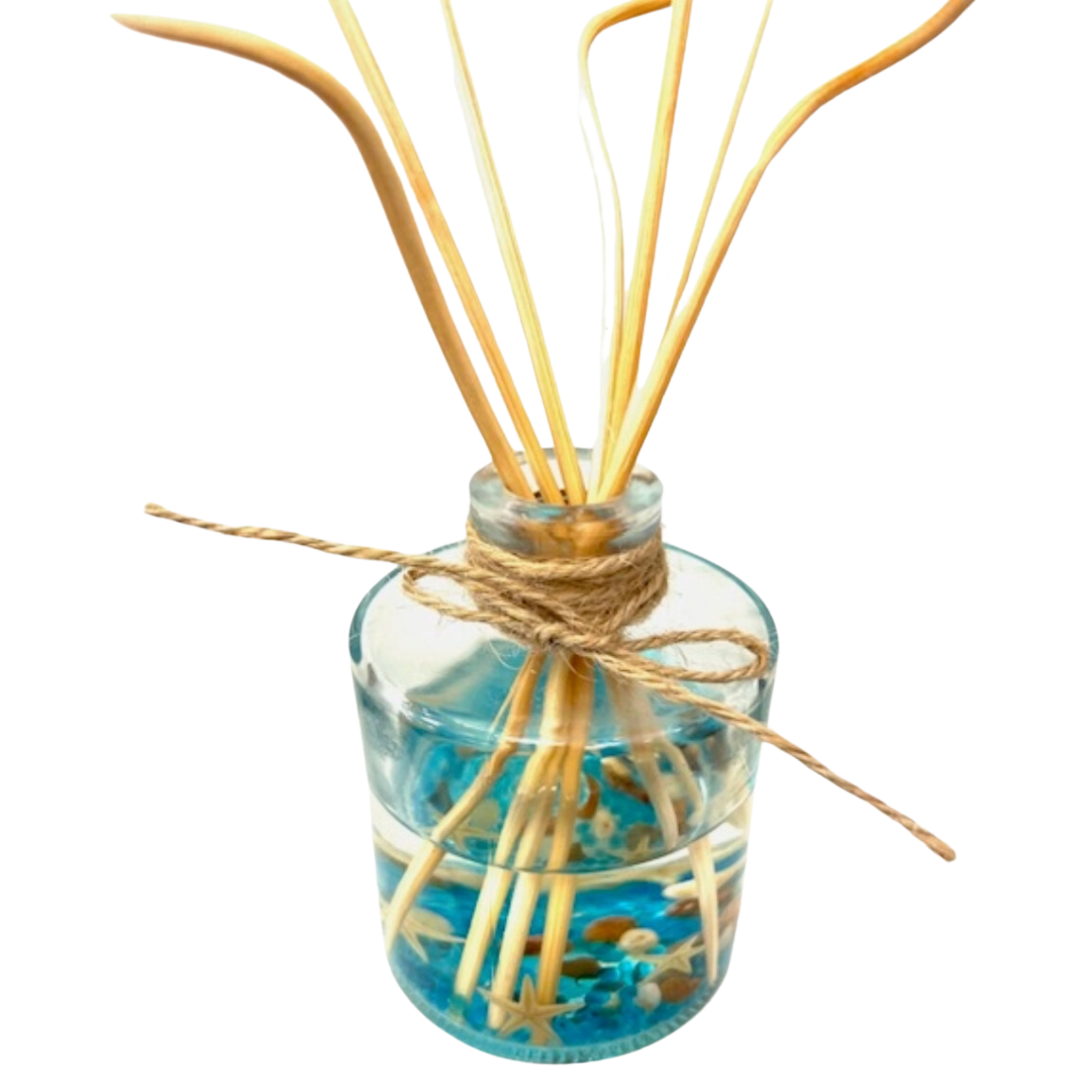 Reed Diffuser - "Beach" with Sand Starfish and Aqua Fill