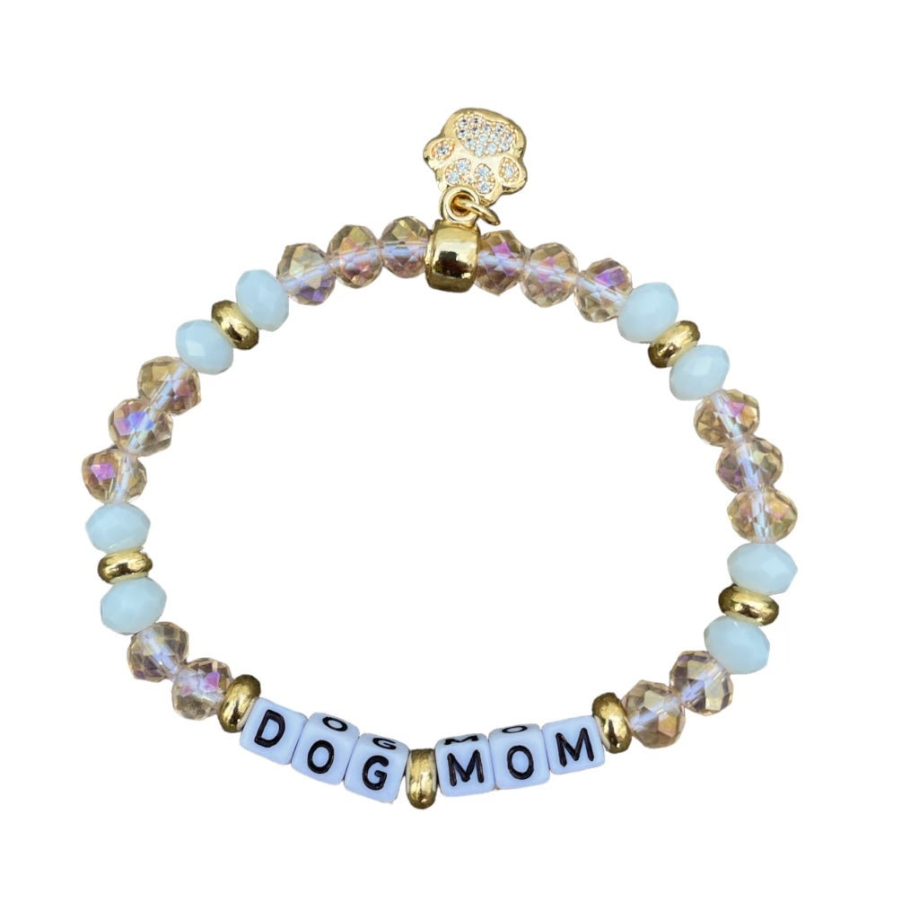 Dog Mom Crystal Bracelet