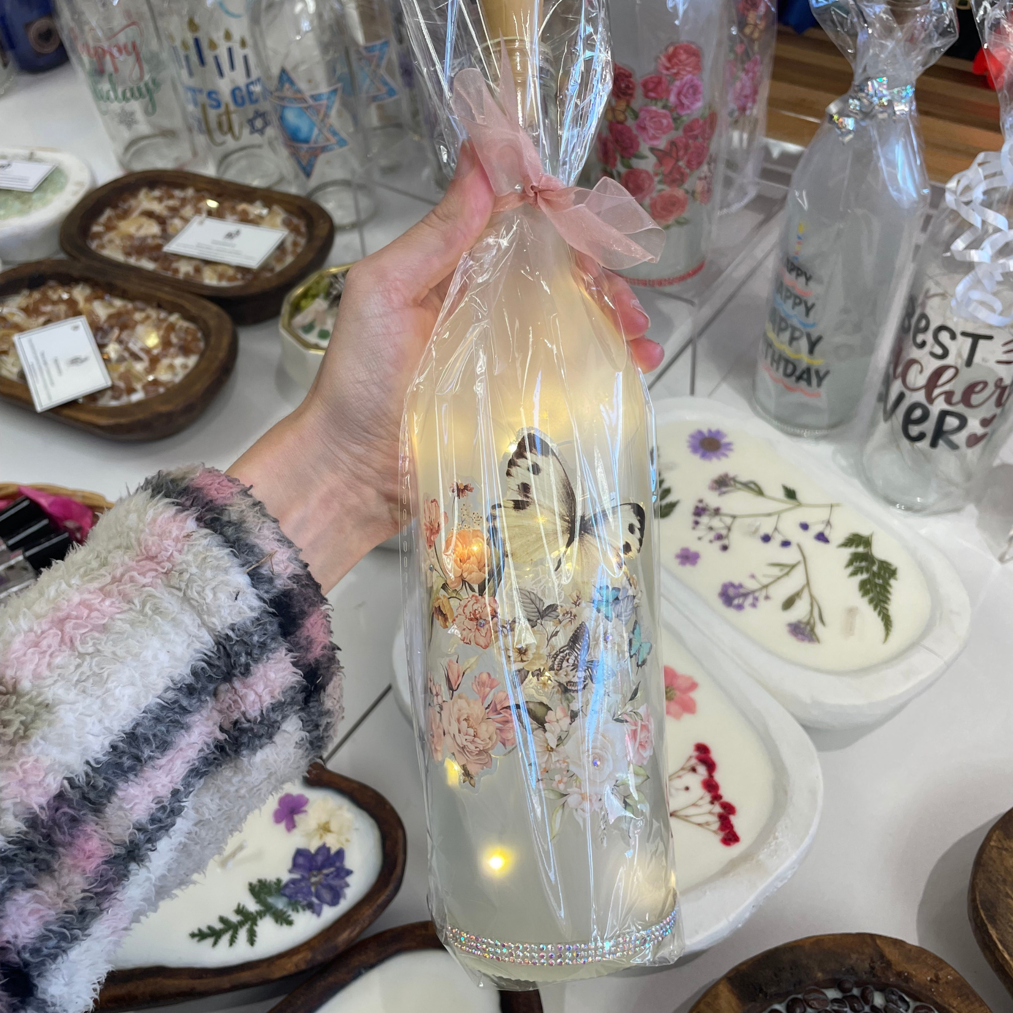 Floral Light Up Bottle