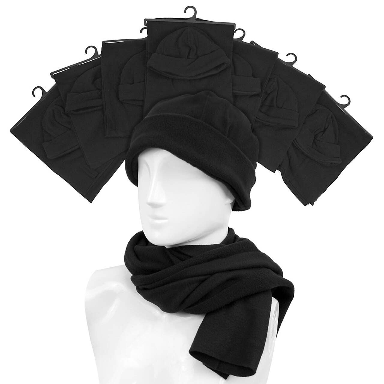 Men's Fleece Scarf & Hat Set