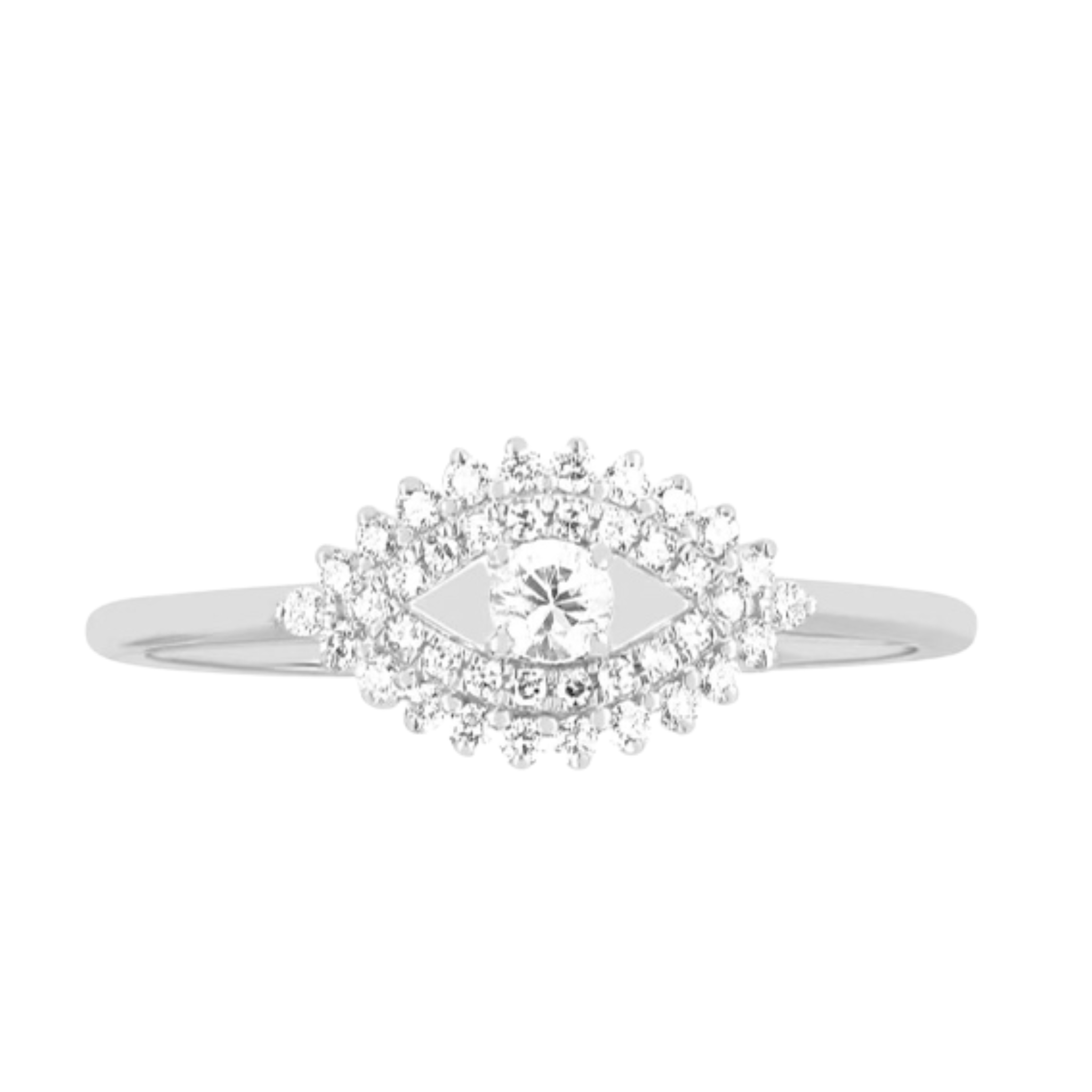 Dainty CZ Evil Eye Ring