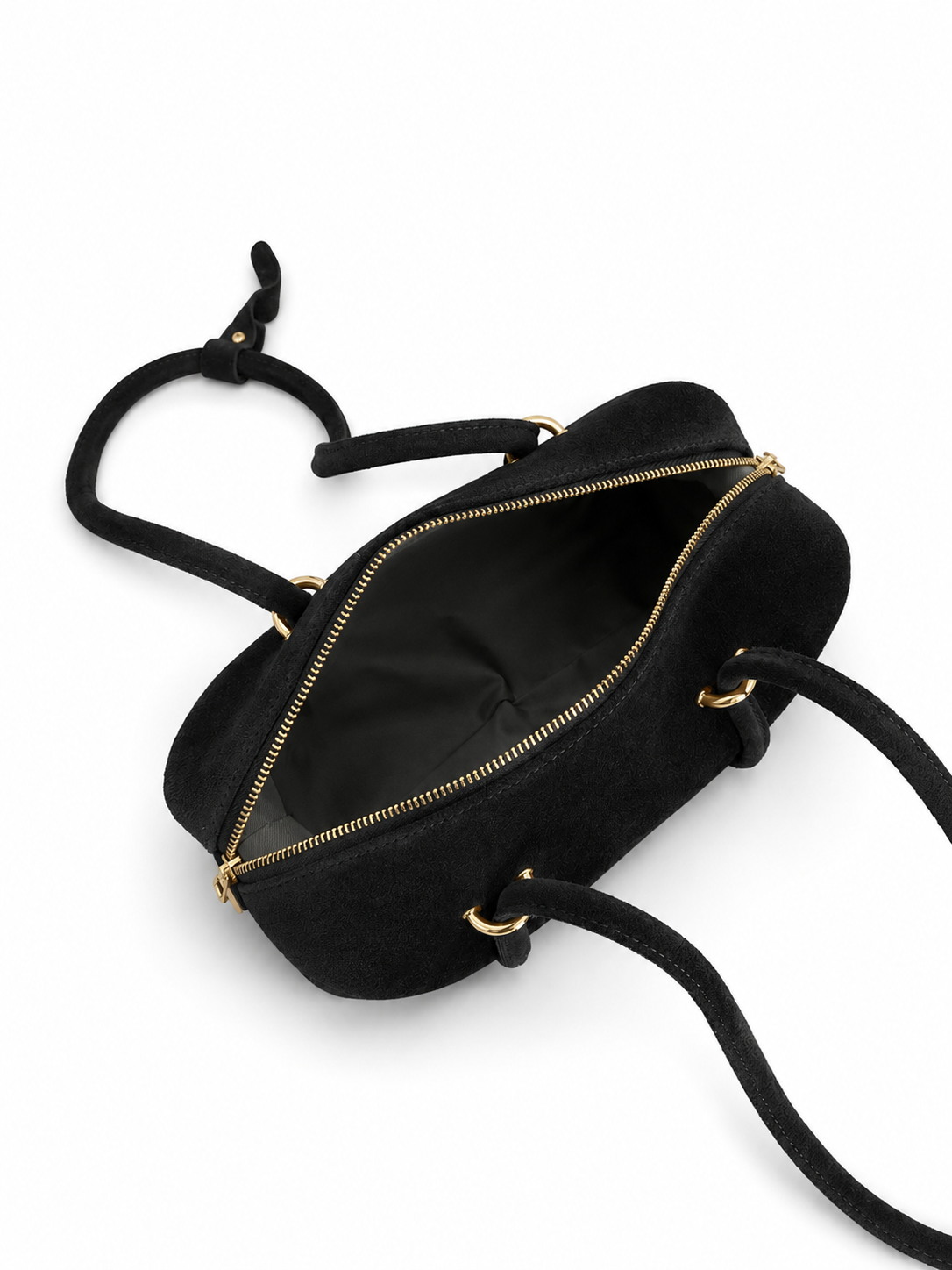 Olga Medium Suede Satchel