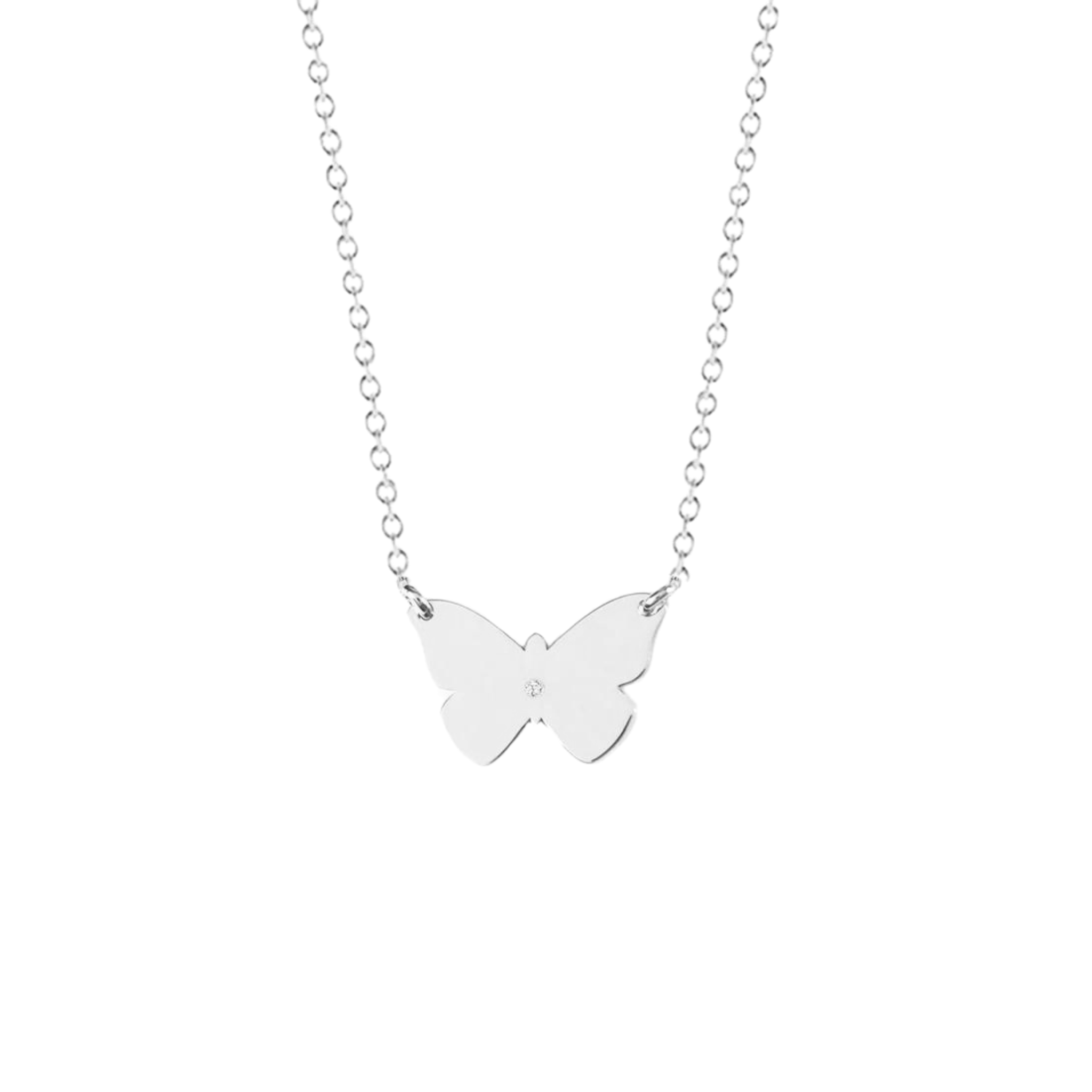 Mini Diamond Butterfly Necklace