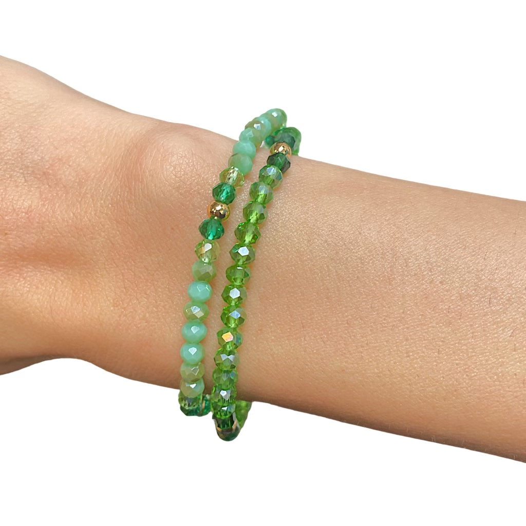 Green Apple Small Crystal Bracelet