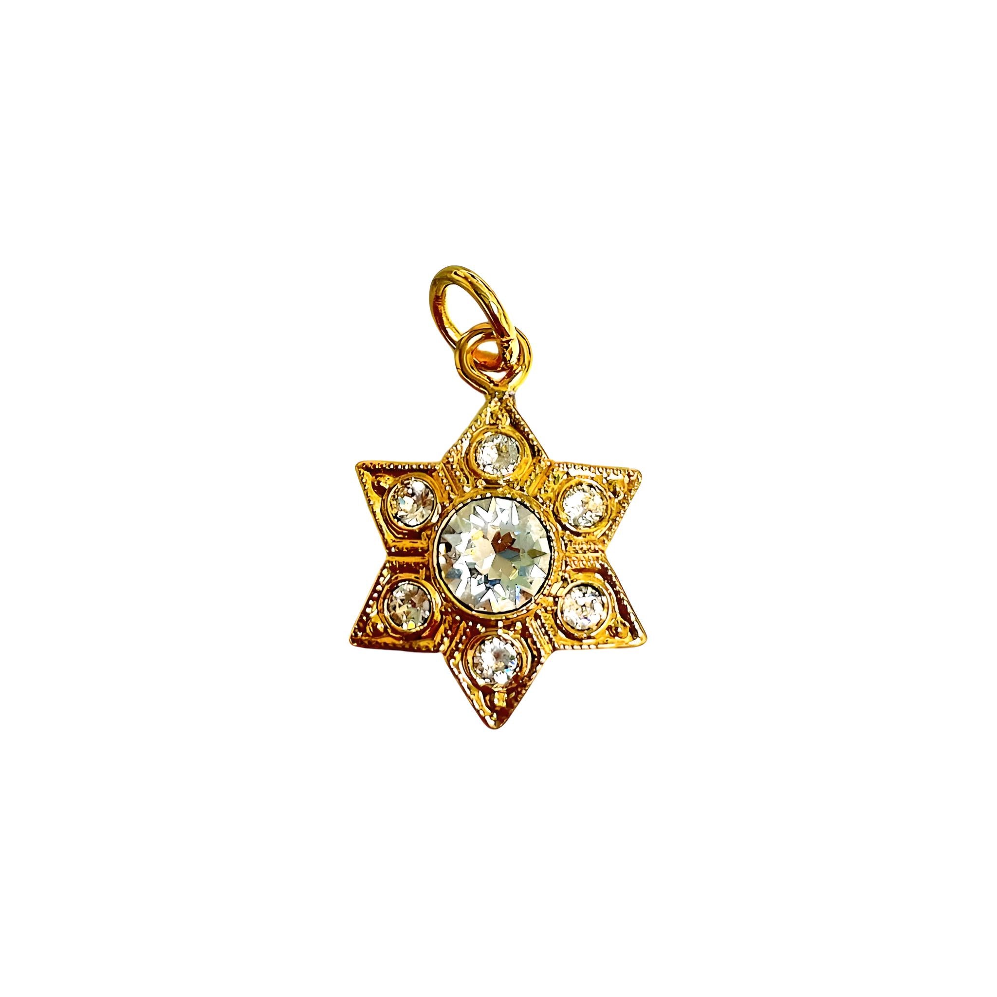 Vintage Star Of David Charm