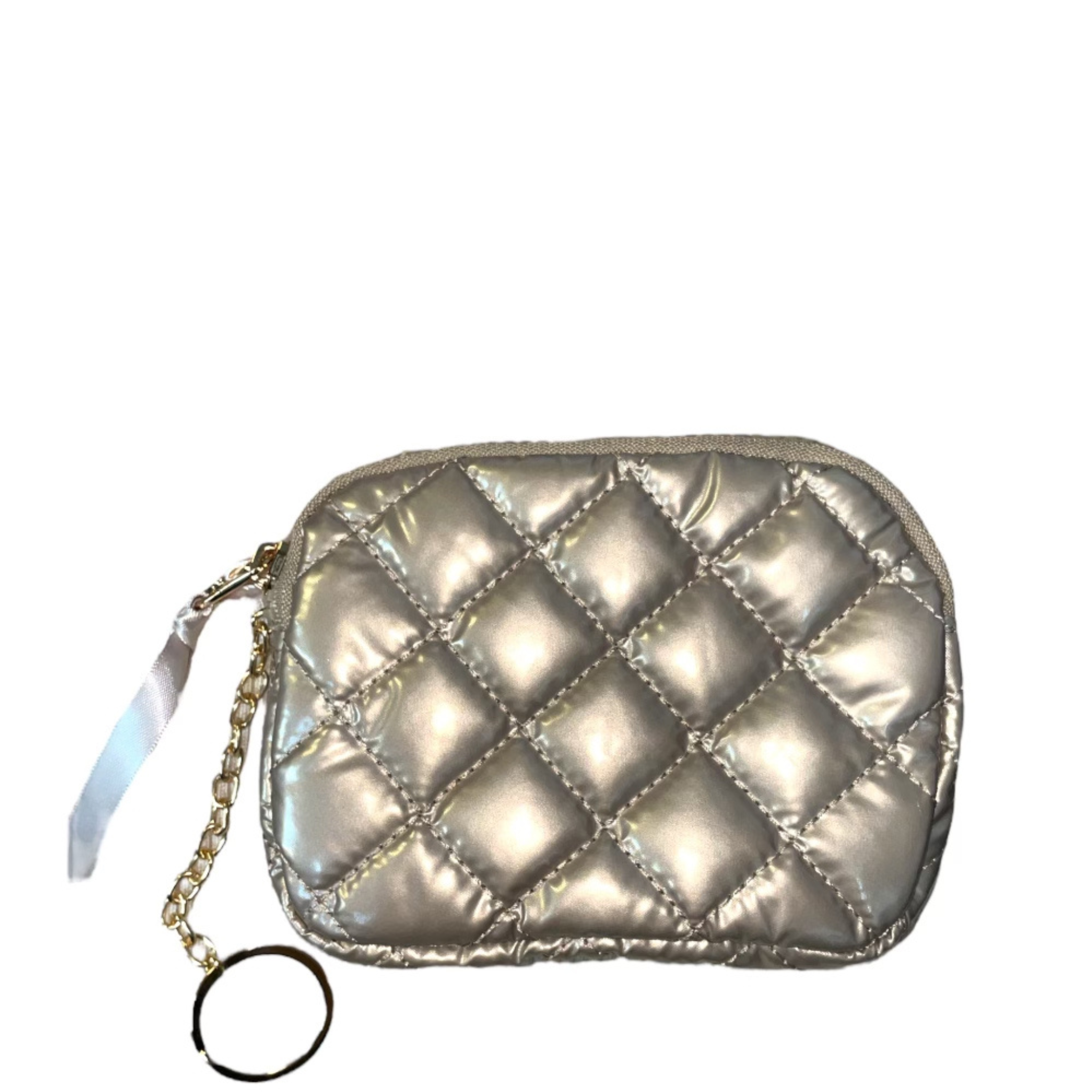 The Debra Diamond Metallic Patent Keychain