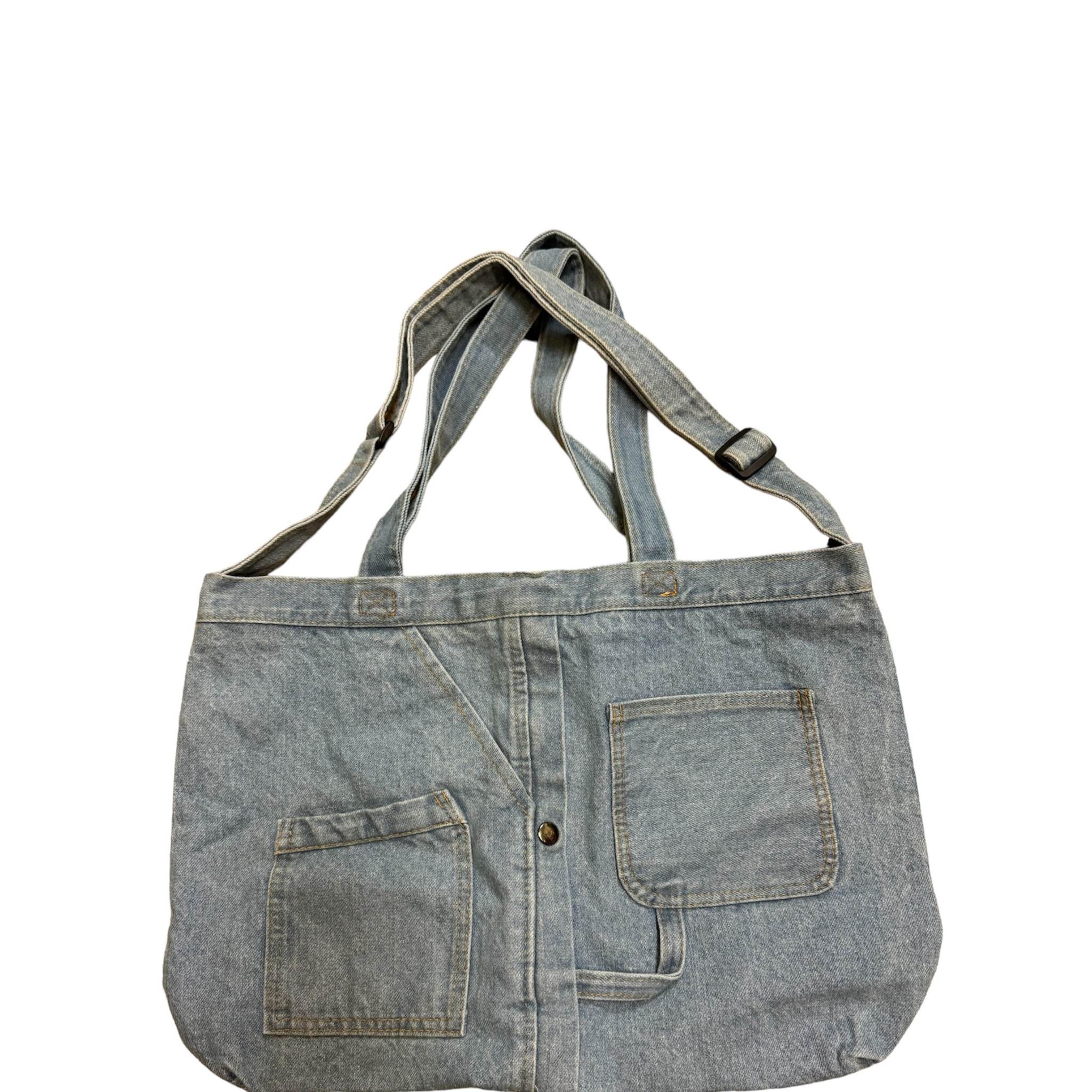 Denim pocket tote